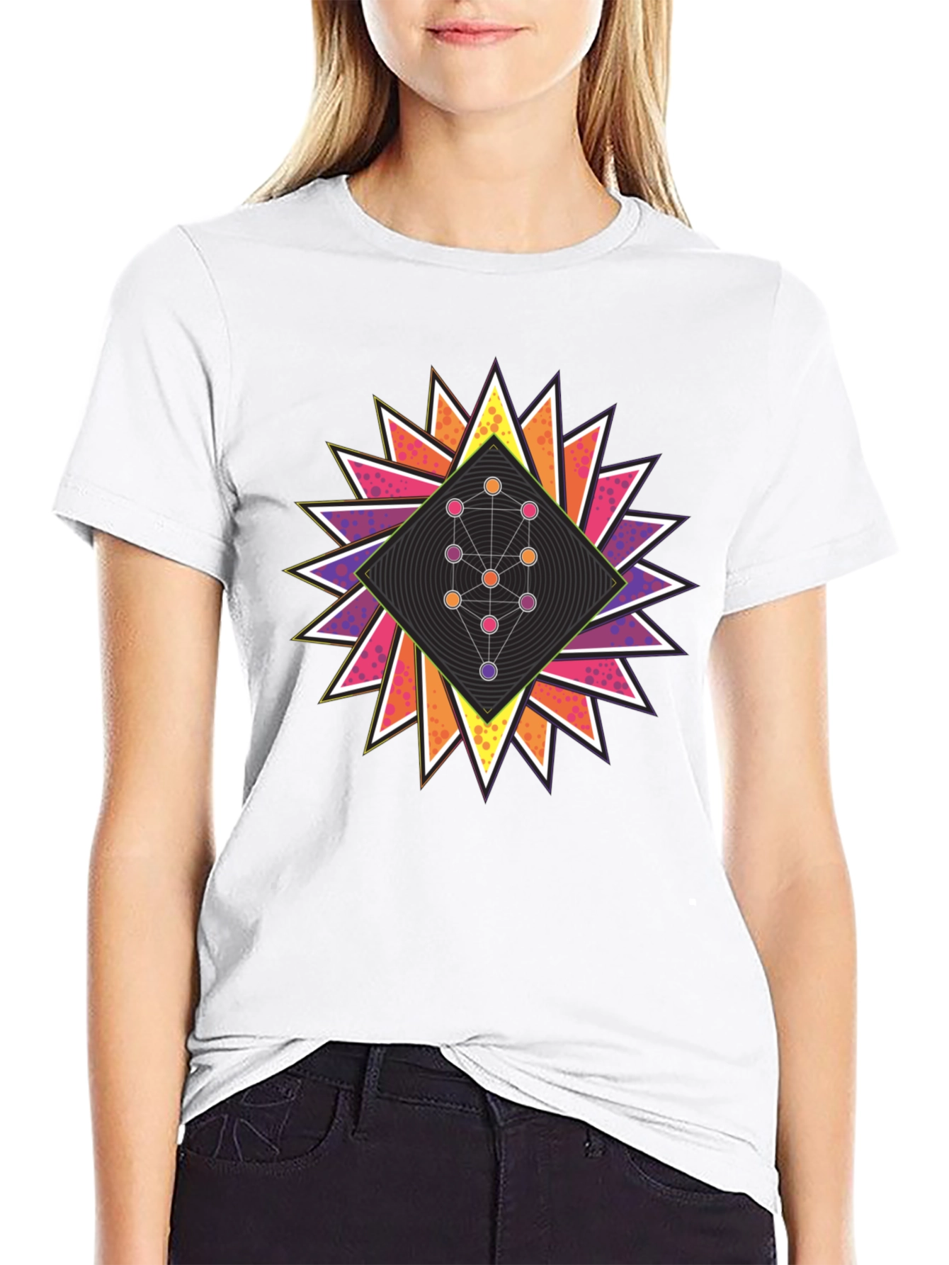 Geometric Tree of Life Graphic Tee