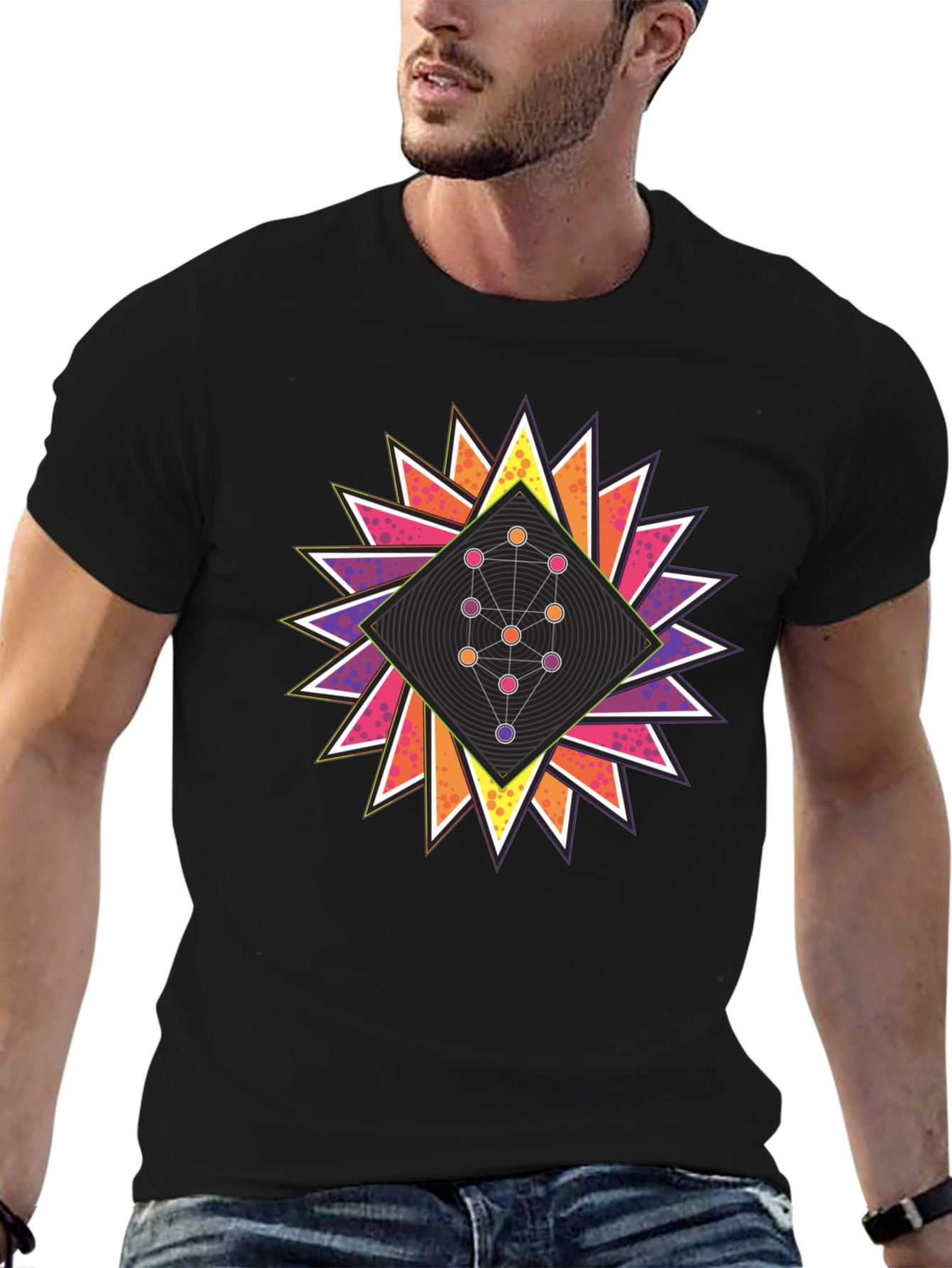 Geometric Tree of Life Graphic Tee