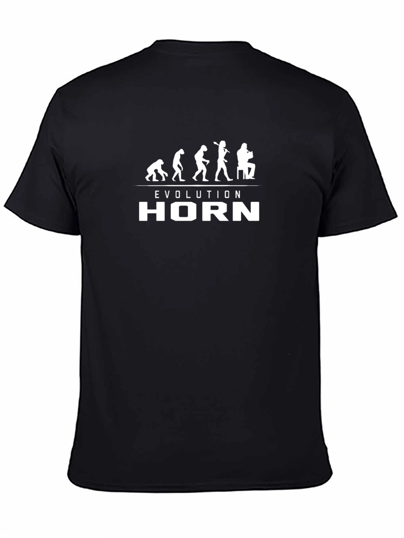 Evolution of Horn Player T-Shirt - Black