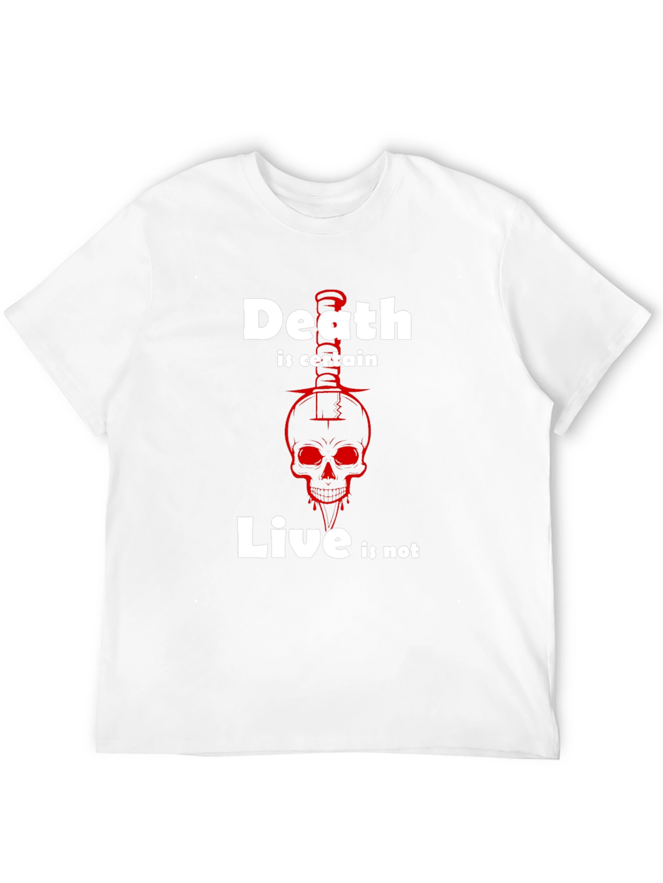 Death is Certain T-Shirt - Skull Graphic Tee