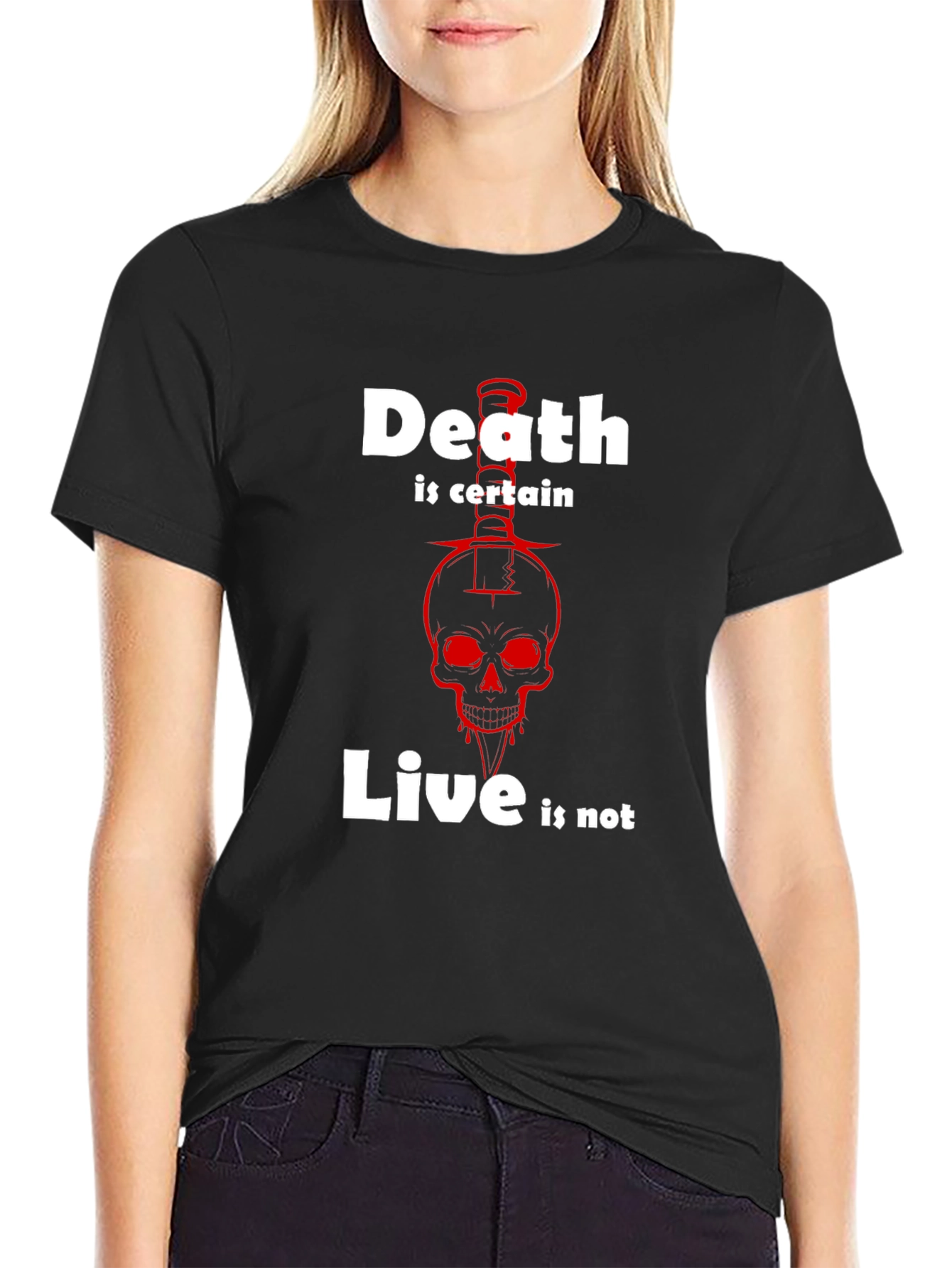 Death is Certain T-Shirt - Skull Graphic Tee