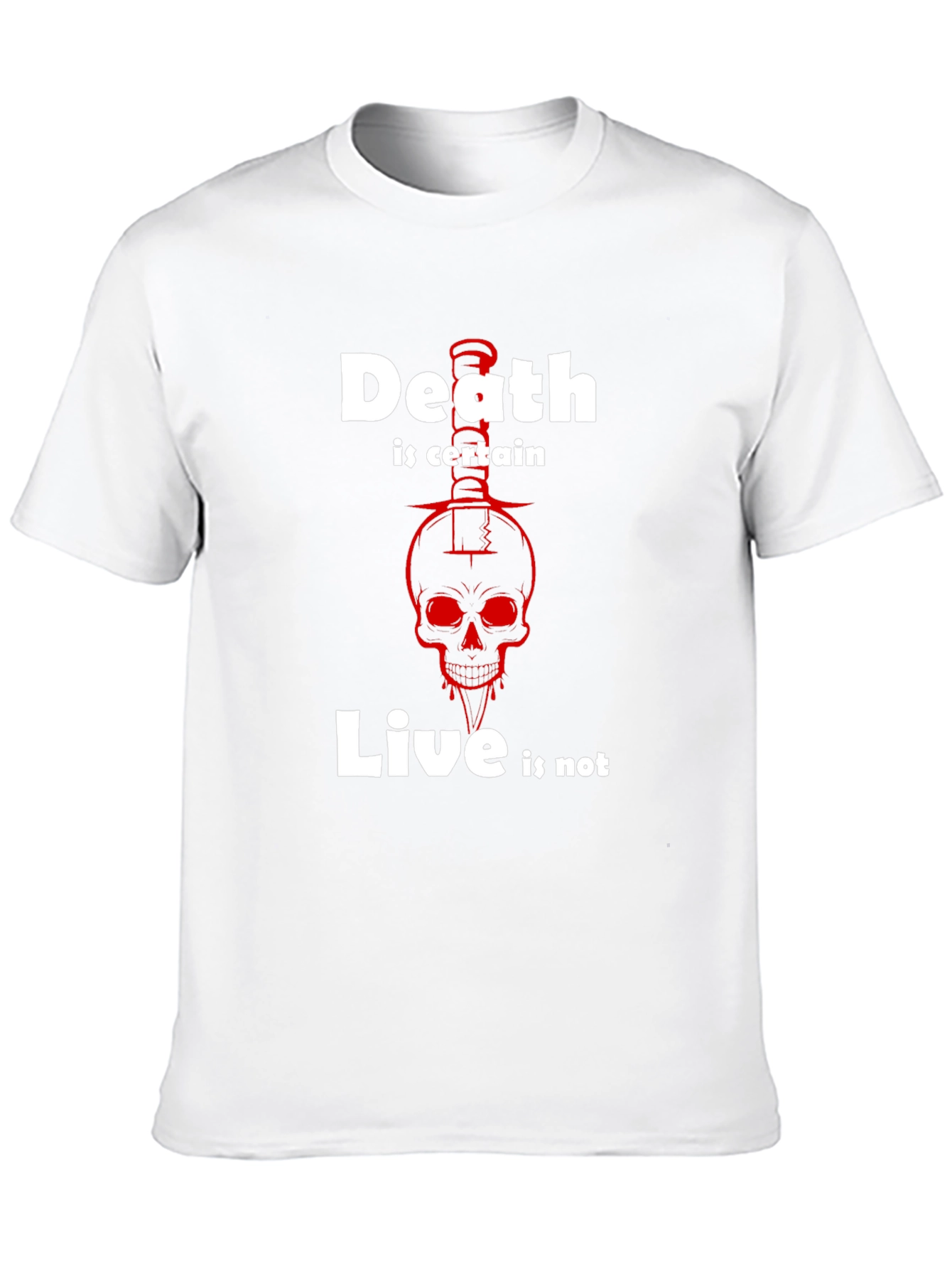 Death is Certain T-Shirt - Skull Graphic Tee
