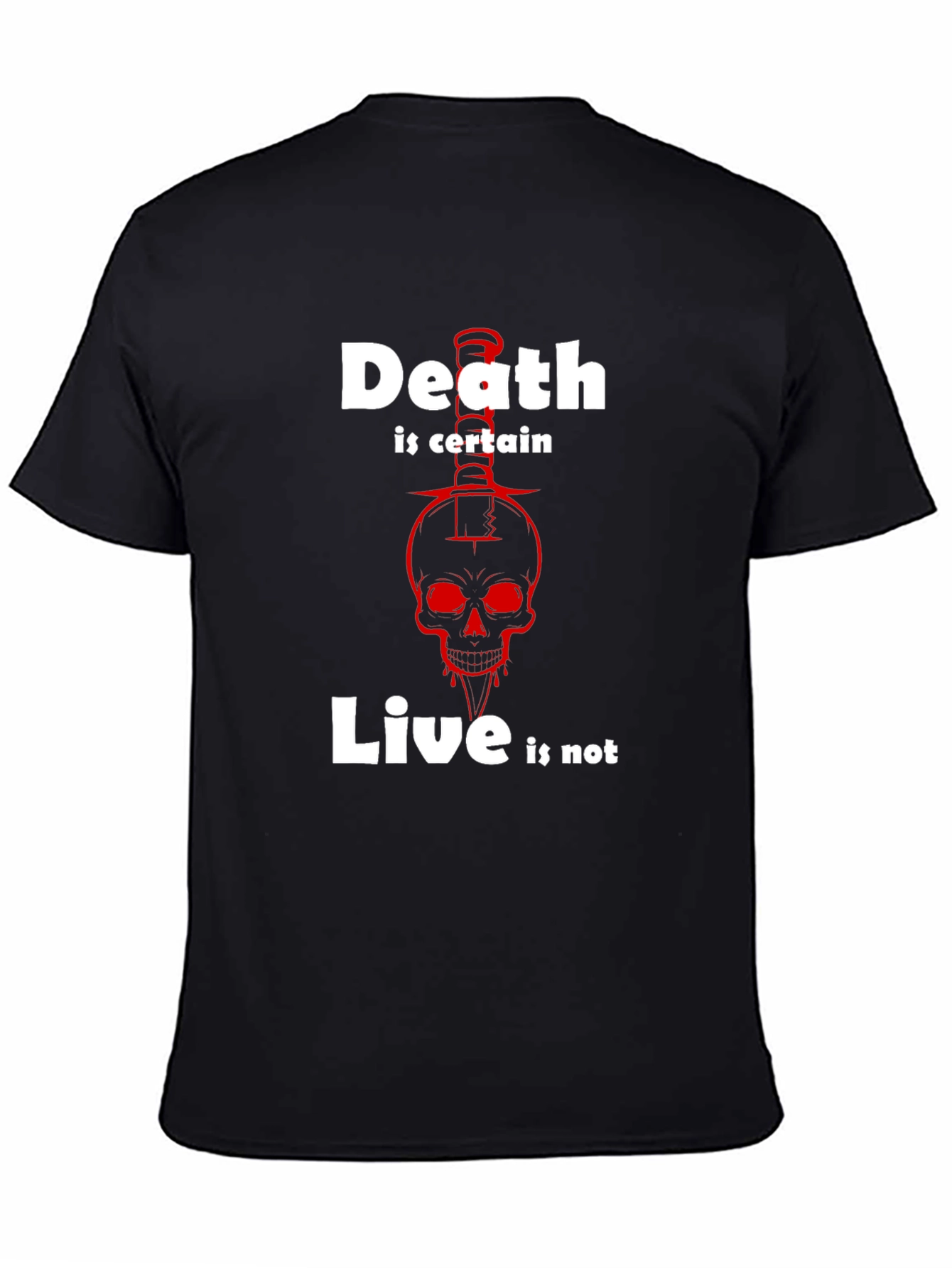 Death is Certain T-Shirt - Skull Graphic Tee