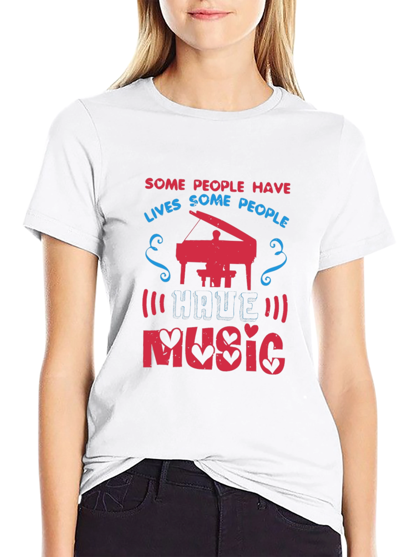 Musical Life T-Shirt - Piano Design