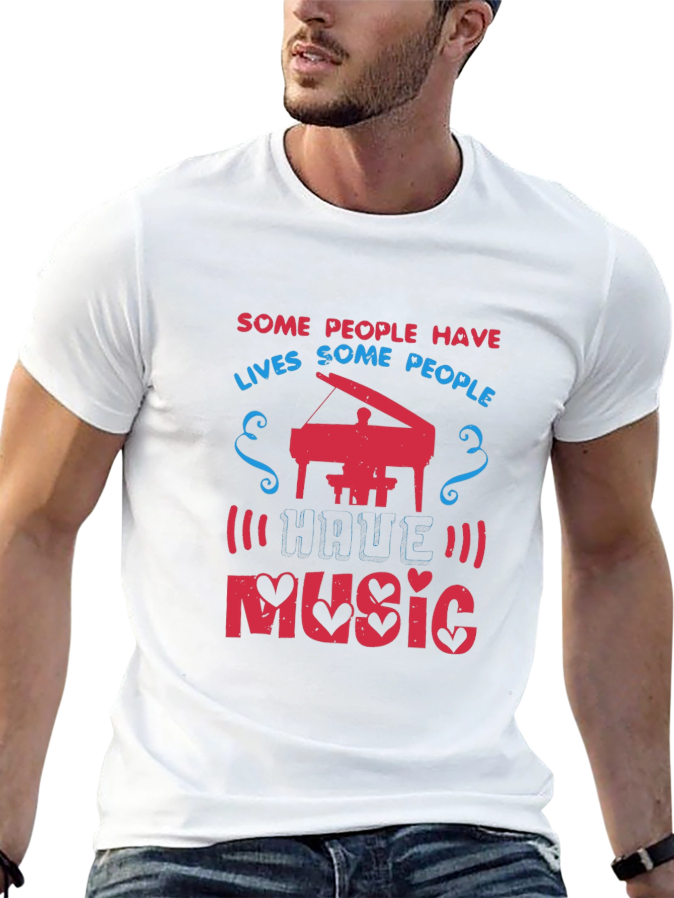 Musical Life T-Shirt - Piano Design