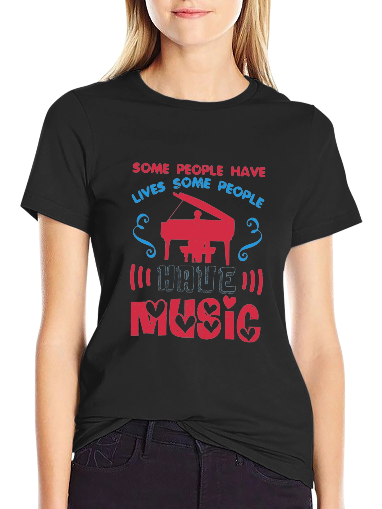 Musical Life T-Shirt - Piano Design