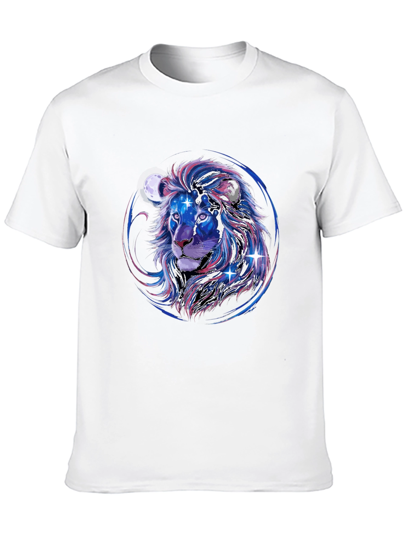 Cosmic Lion Graphic Tee - Black