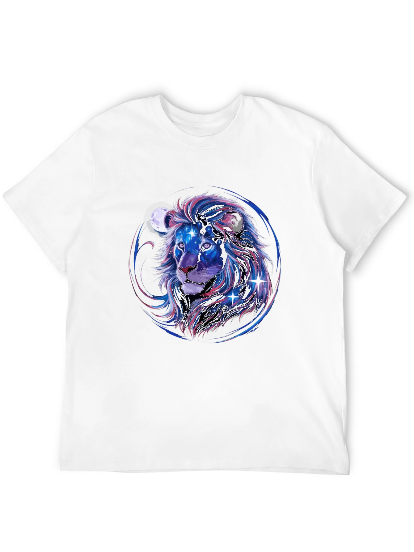 Cosmic Lion Graphic Tee - Black
