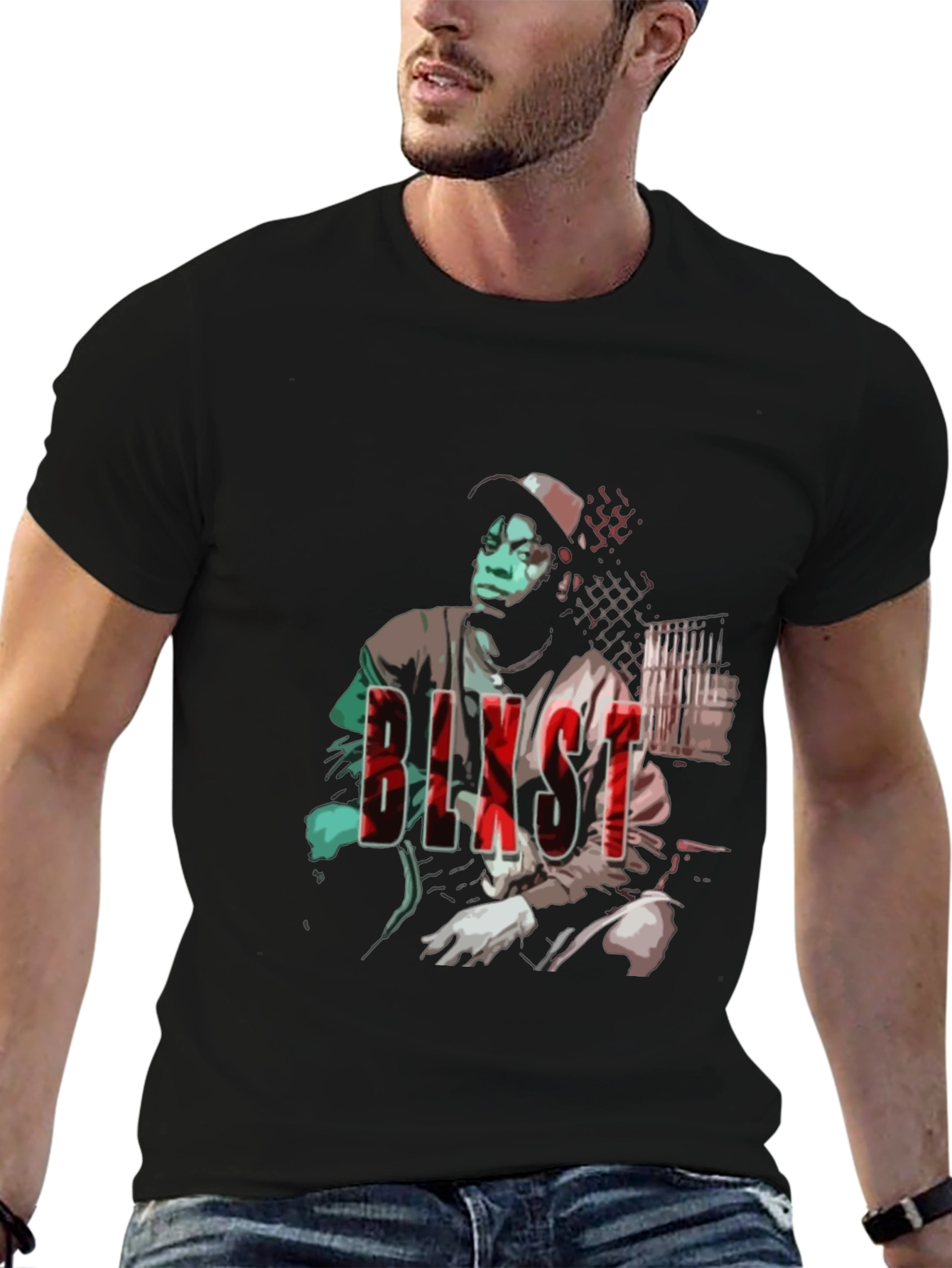 Blxst Graphic Print Black T-Shirt