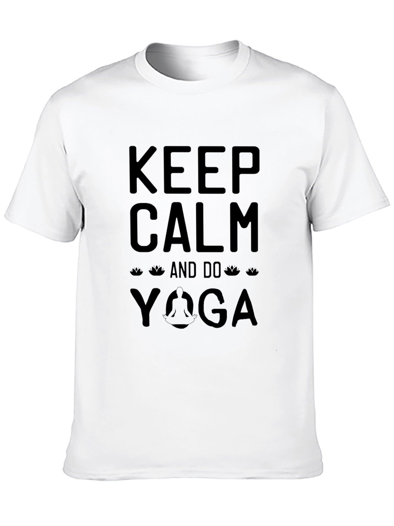 Keep Calm and Do Yoga Black T-Shirt