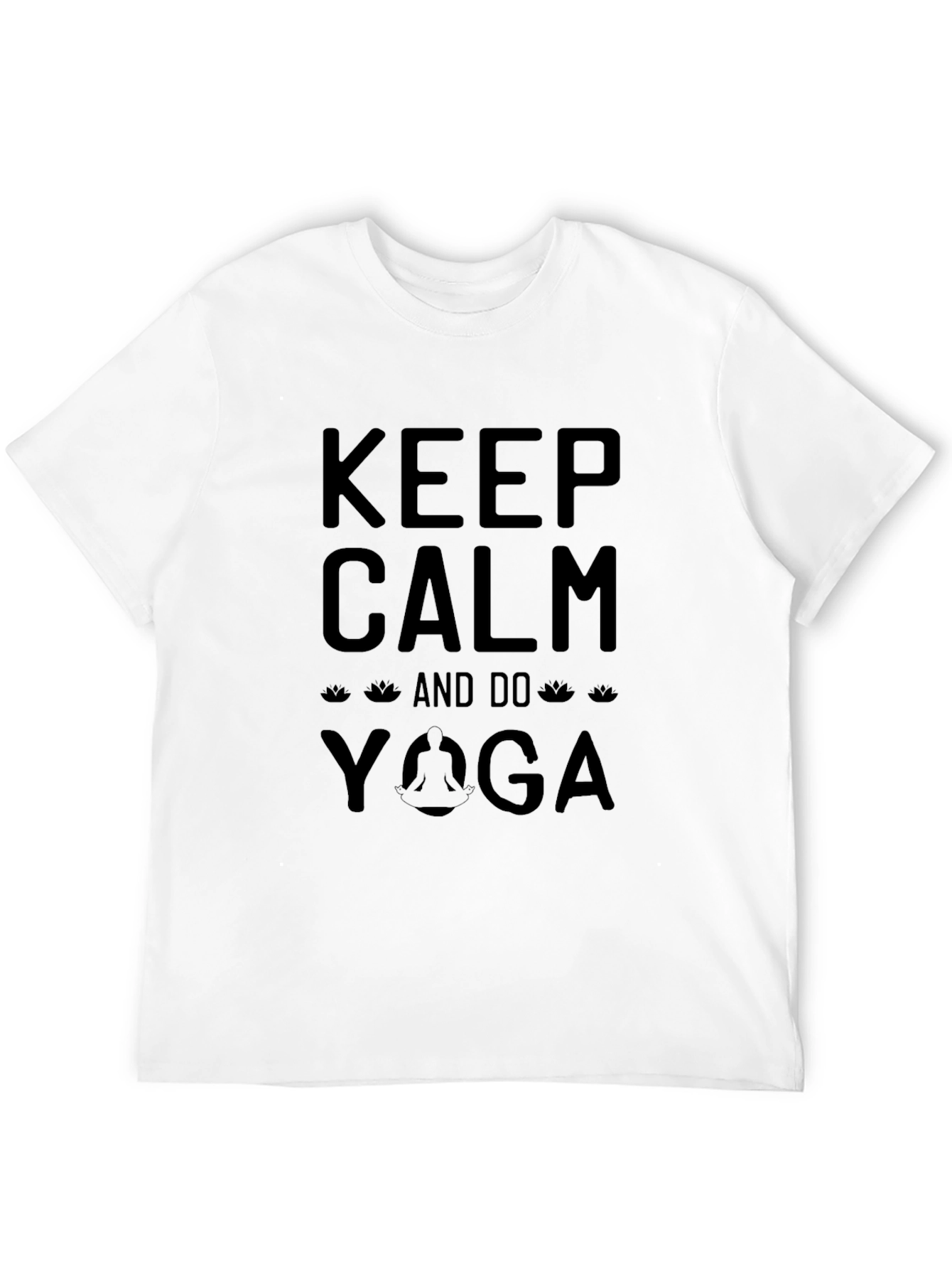 Keep Calm and Do Yoga Black T-Shirt