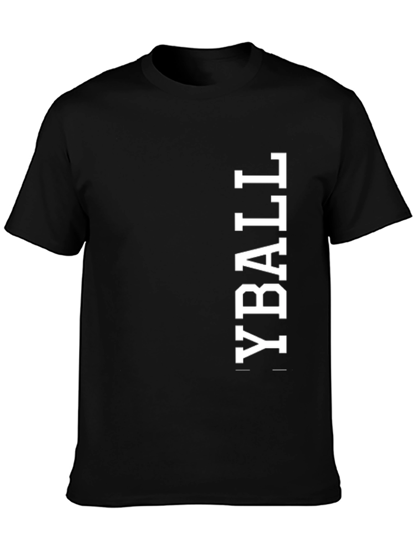 YBALL Black Graphic Tee