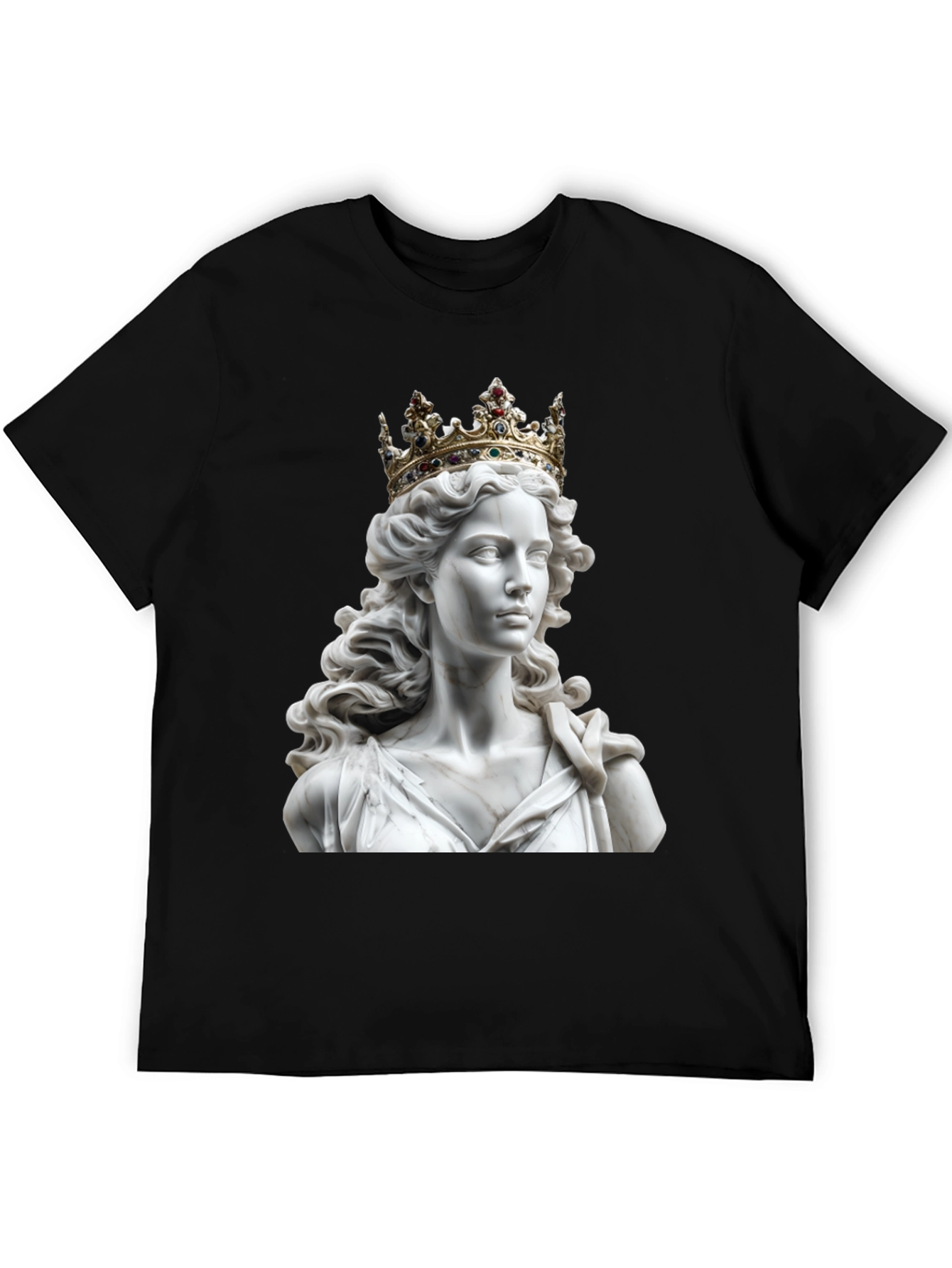 Statue Queen Graphic Tee - Regal Style