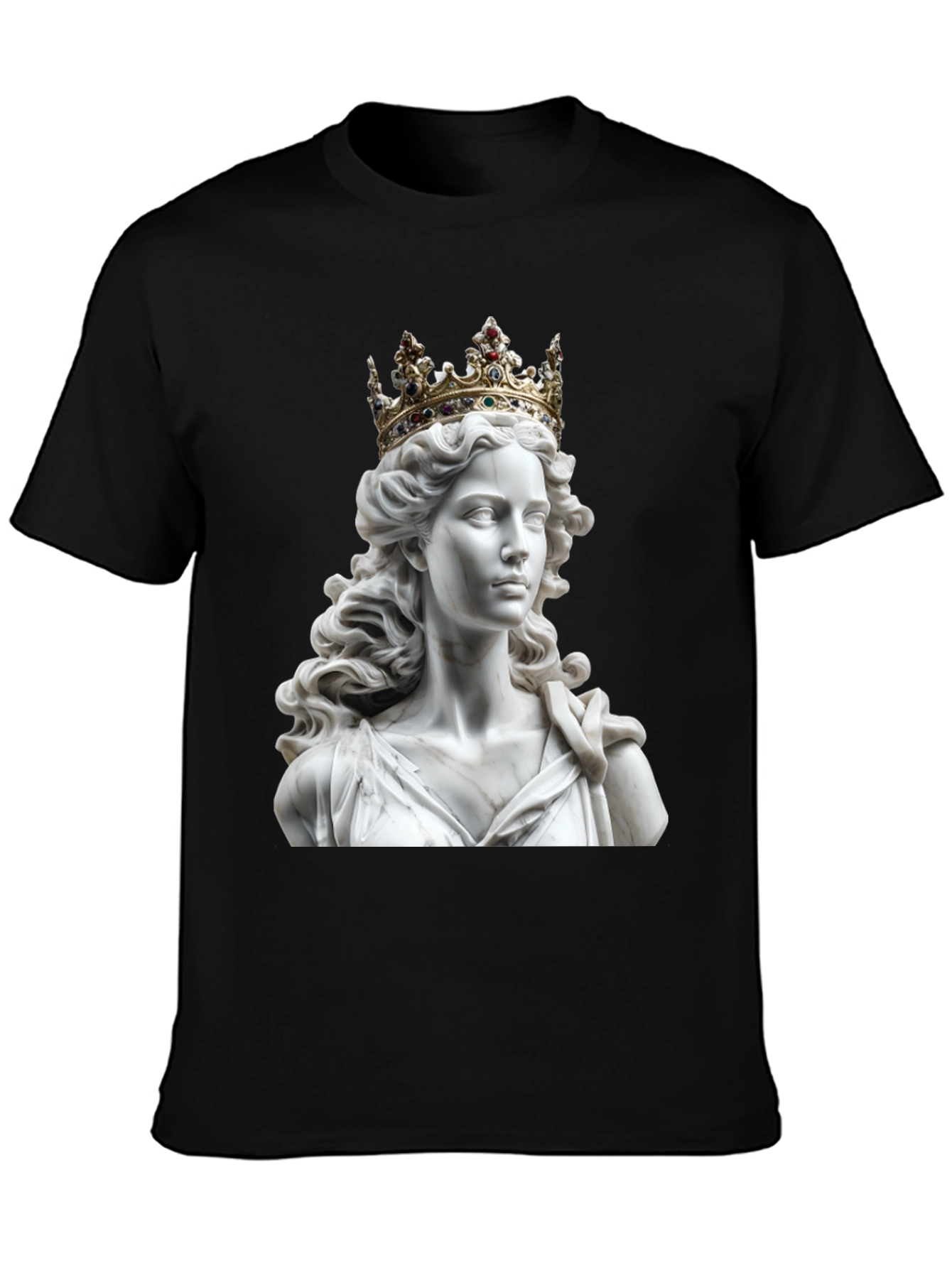 Statue Queen Graphic Tee - Regal Style
