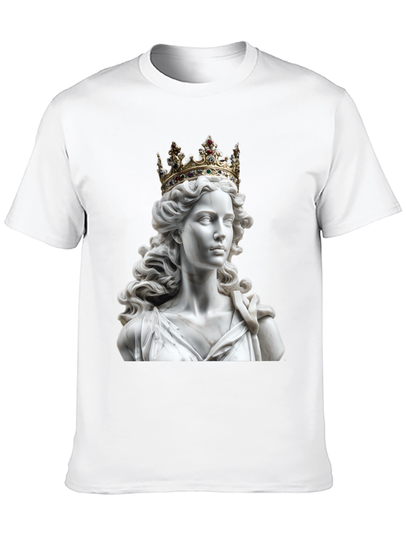 Statue Queen Graphic Tee - Regal Style