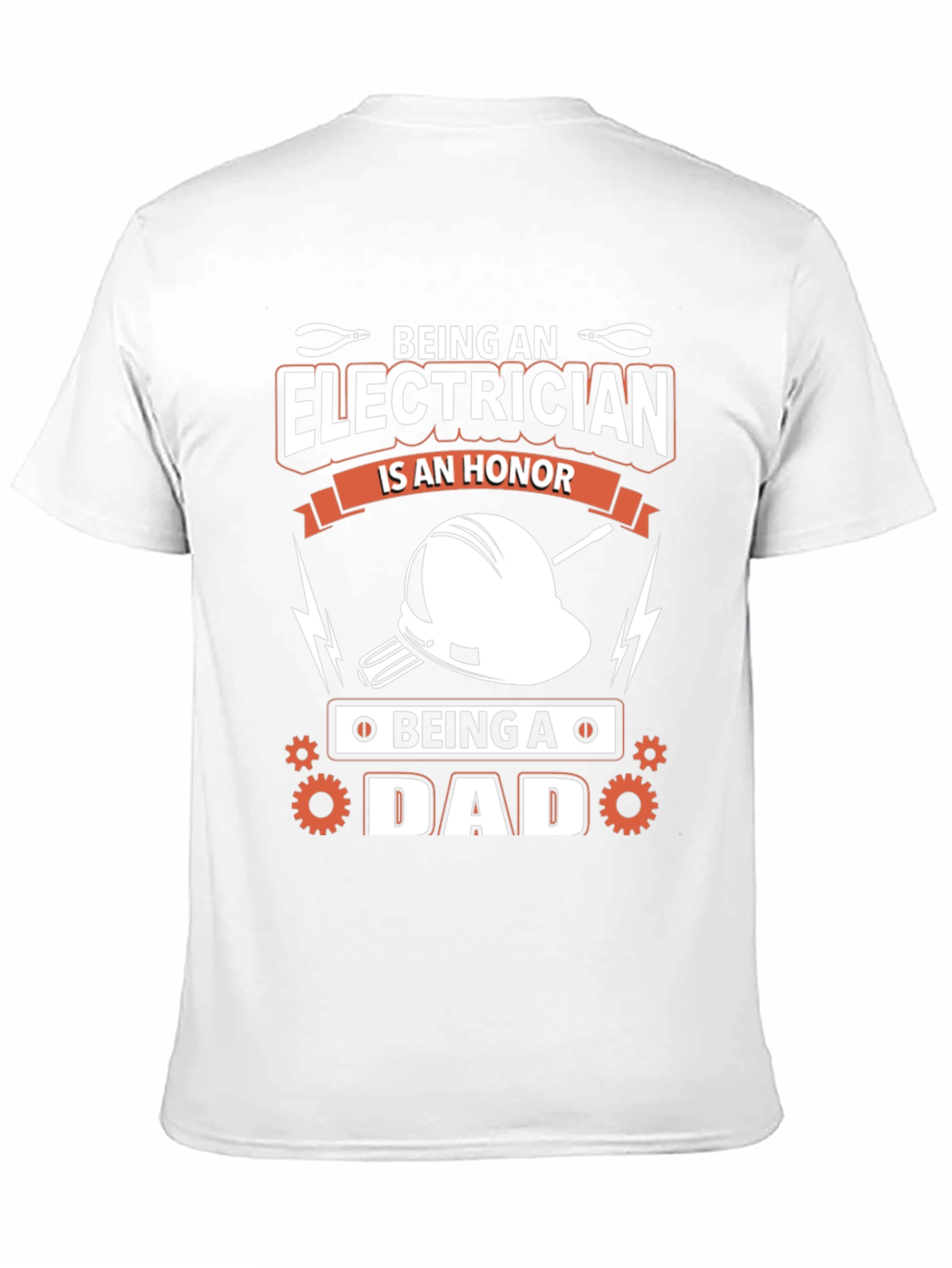 Electrician Dad Black T-Shirt