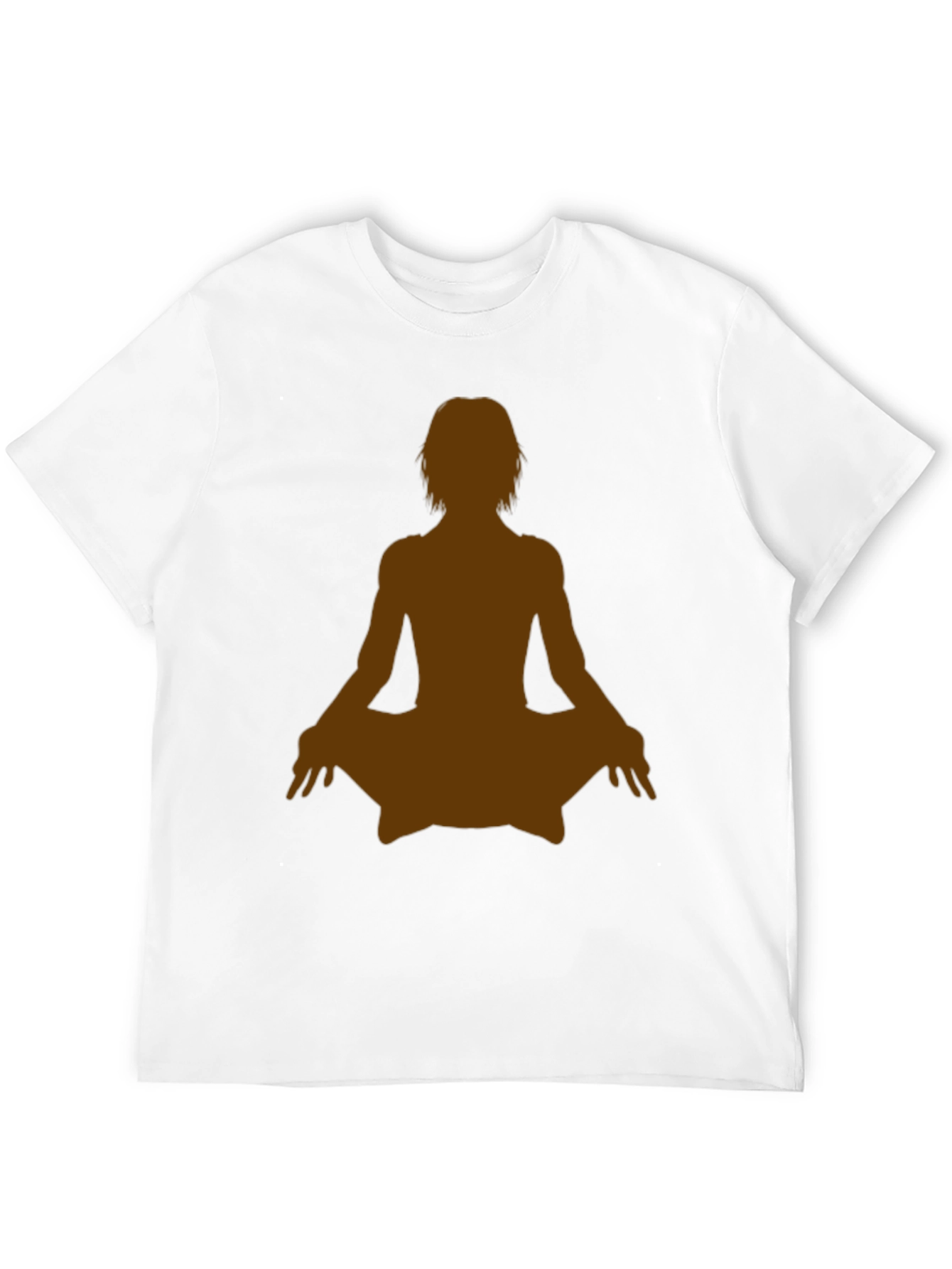 Yoga Silhouette Graphic Tee - Black