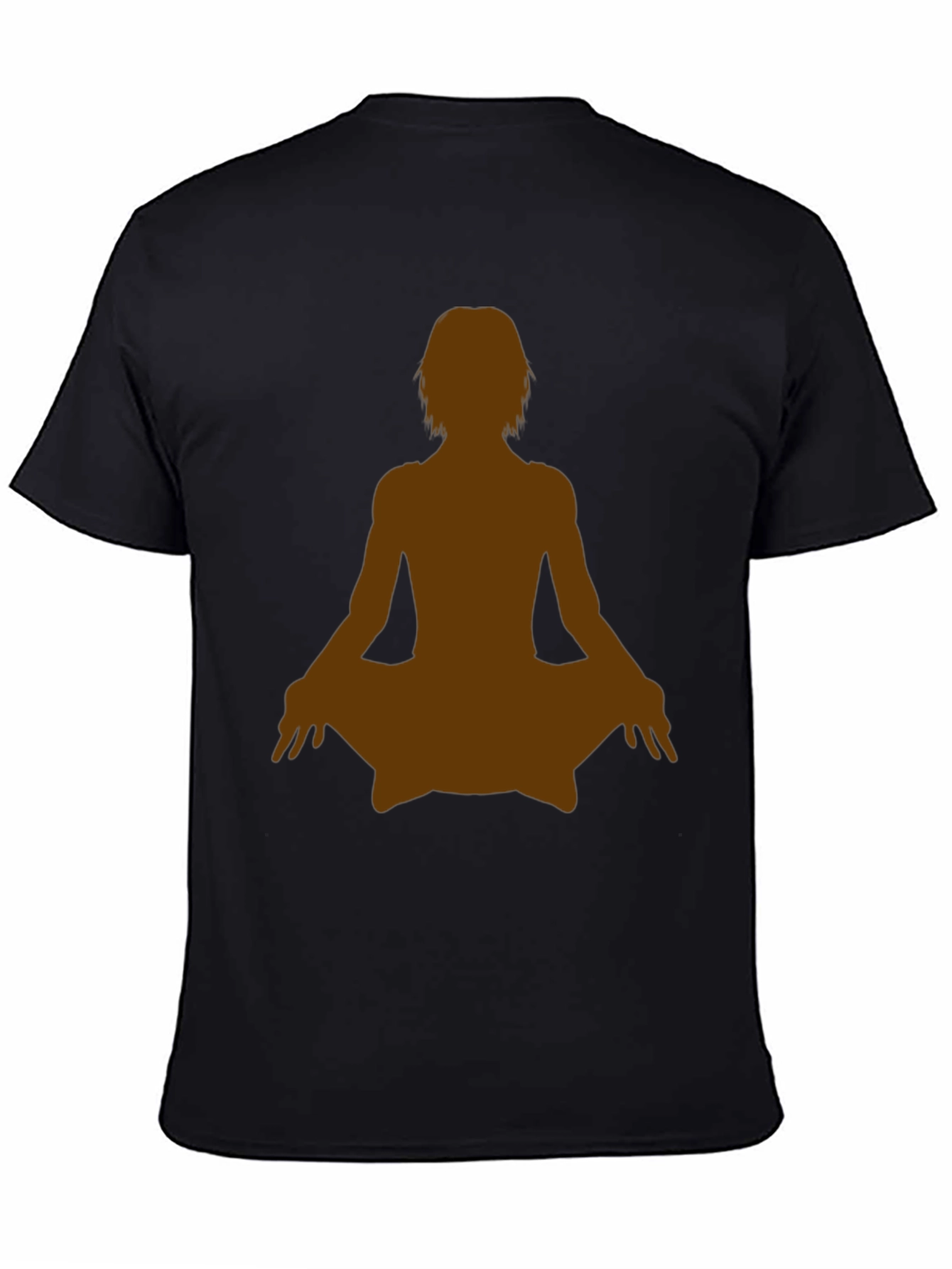 Yoga Silhouette Graphic Tee - Black