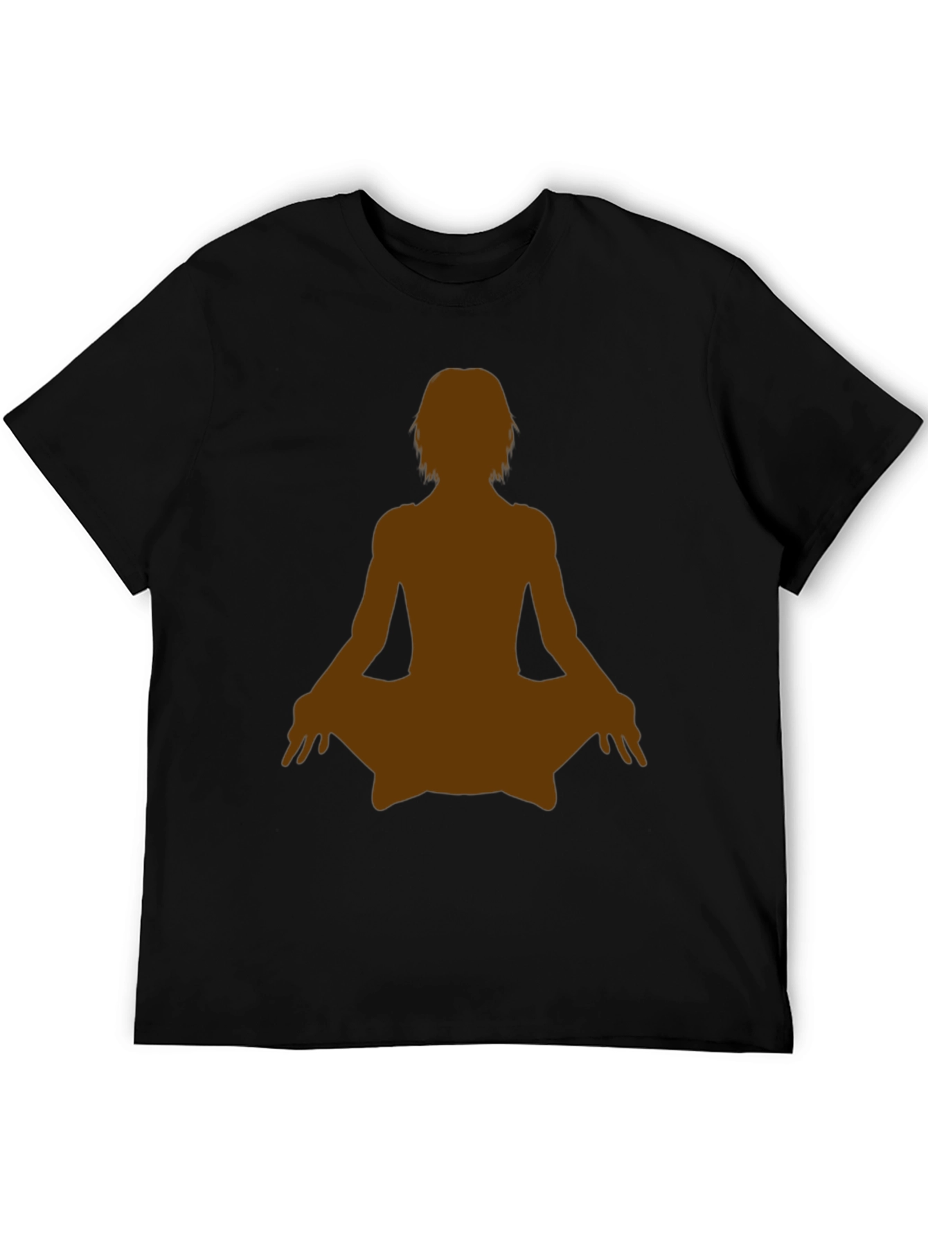 Yoga Silhouette Graphic Tee - Black