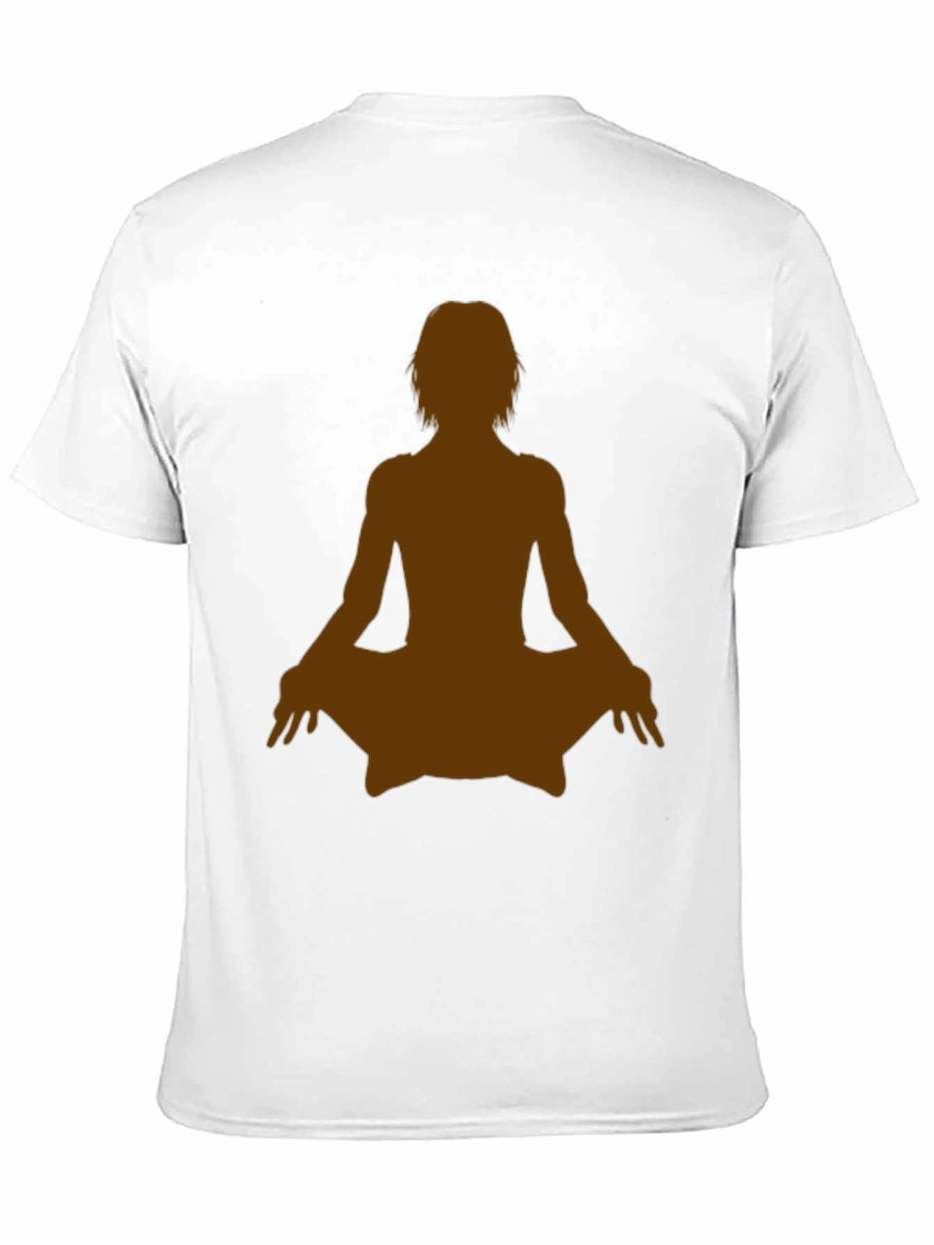 Yoga Silhouette Graphic Tee - Black