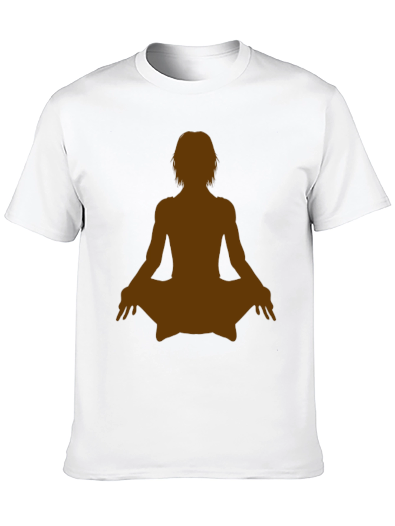 Yoga Silhouette Graphic Tee - Black