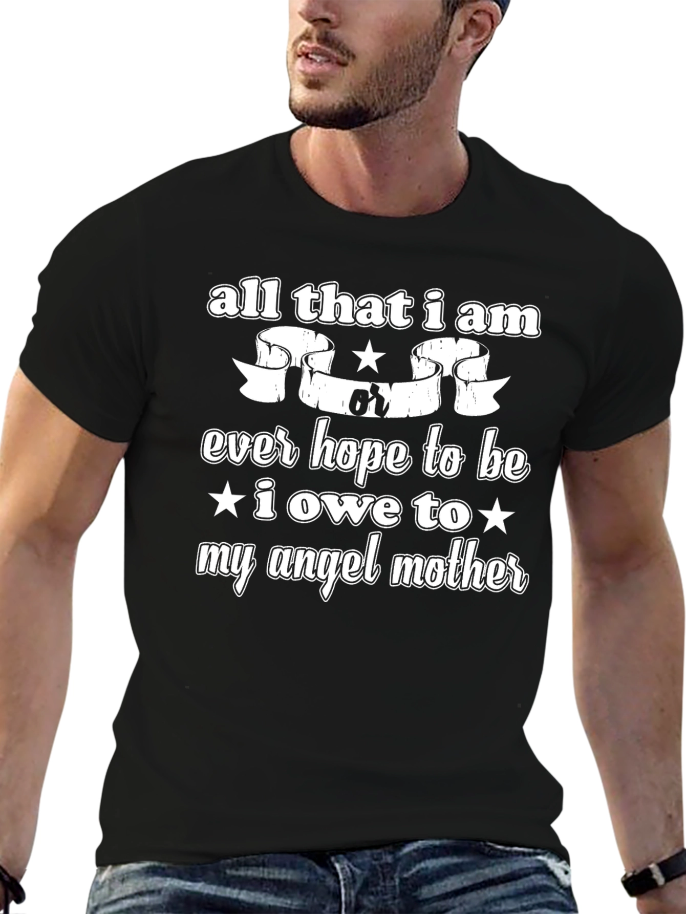 Angel Mother Graphic Tee - Soft Cotton Blend