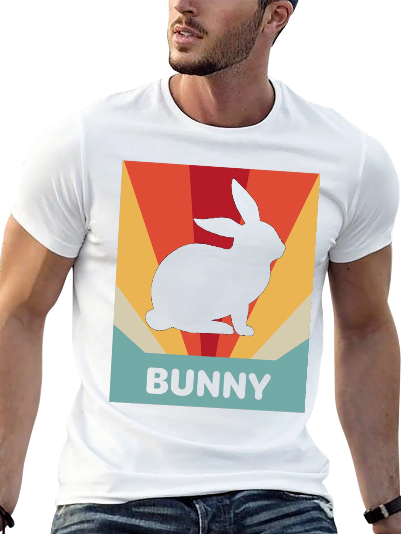 Retro Bunny T-Shirt - Easter Graphic Tee