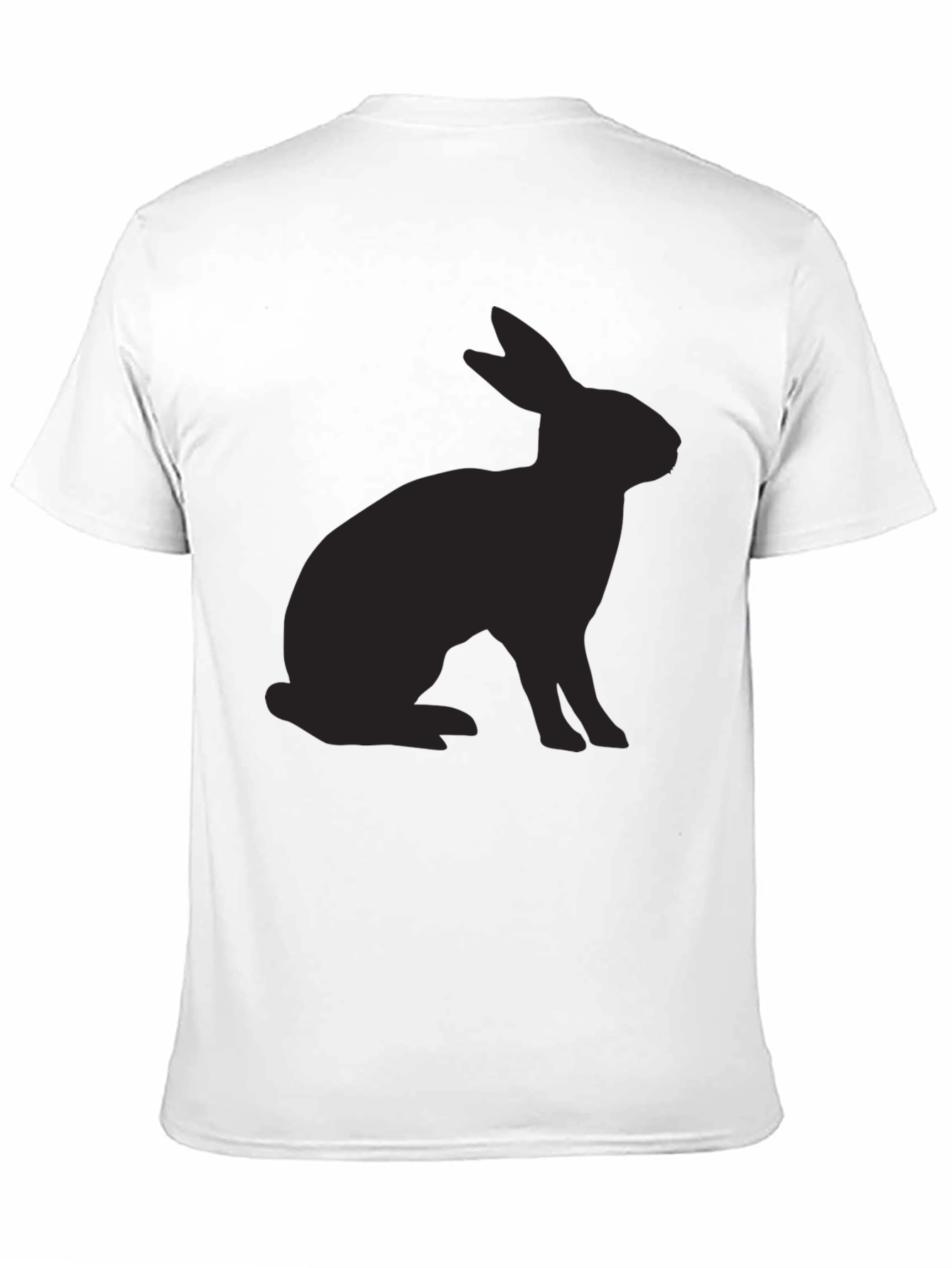 Black Rabbit Silhouette Graphic T-Shirt