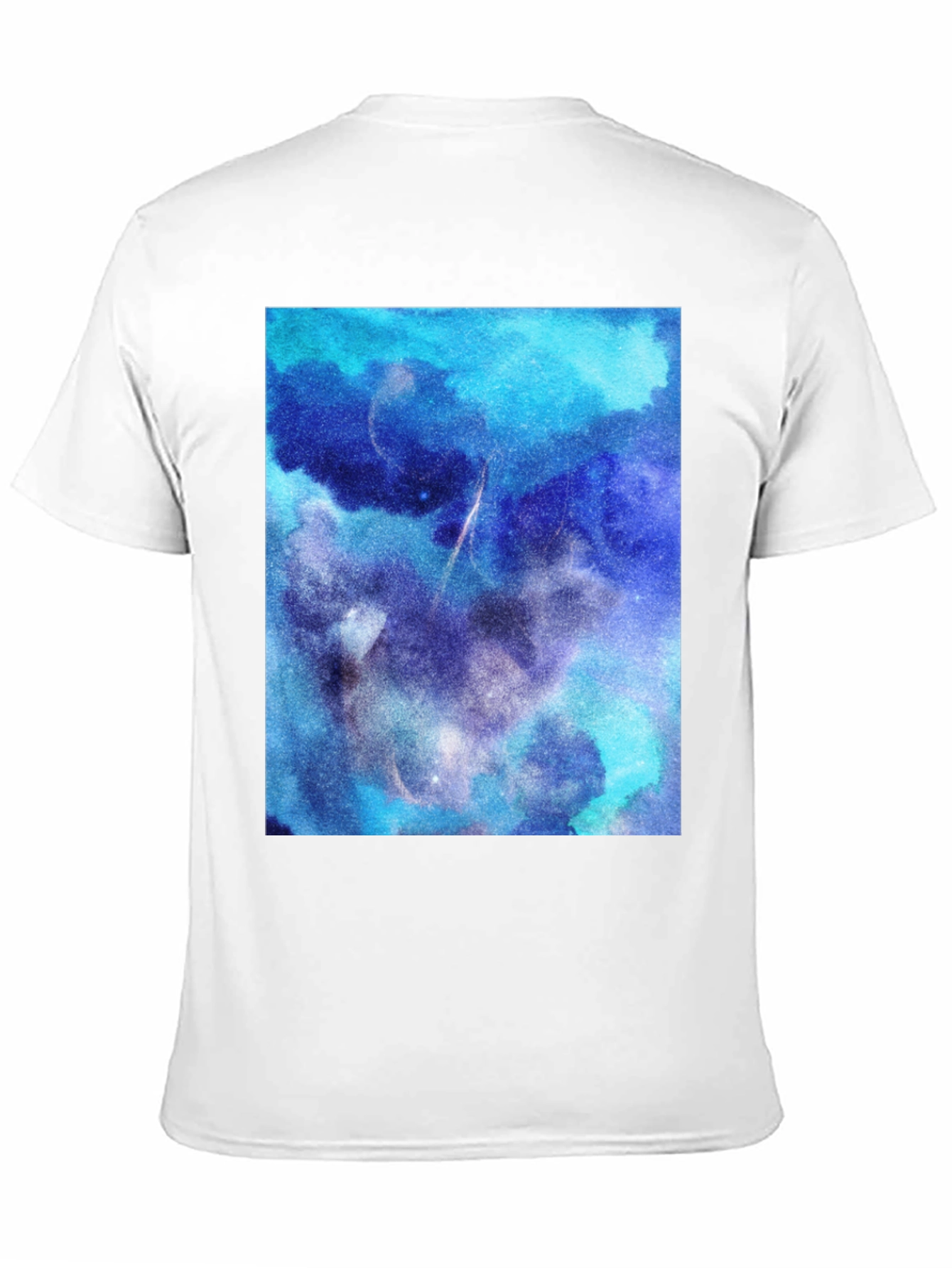 Galaxy Print Black T-Shirt - Cosmic Style