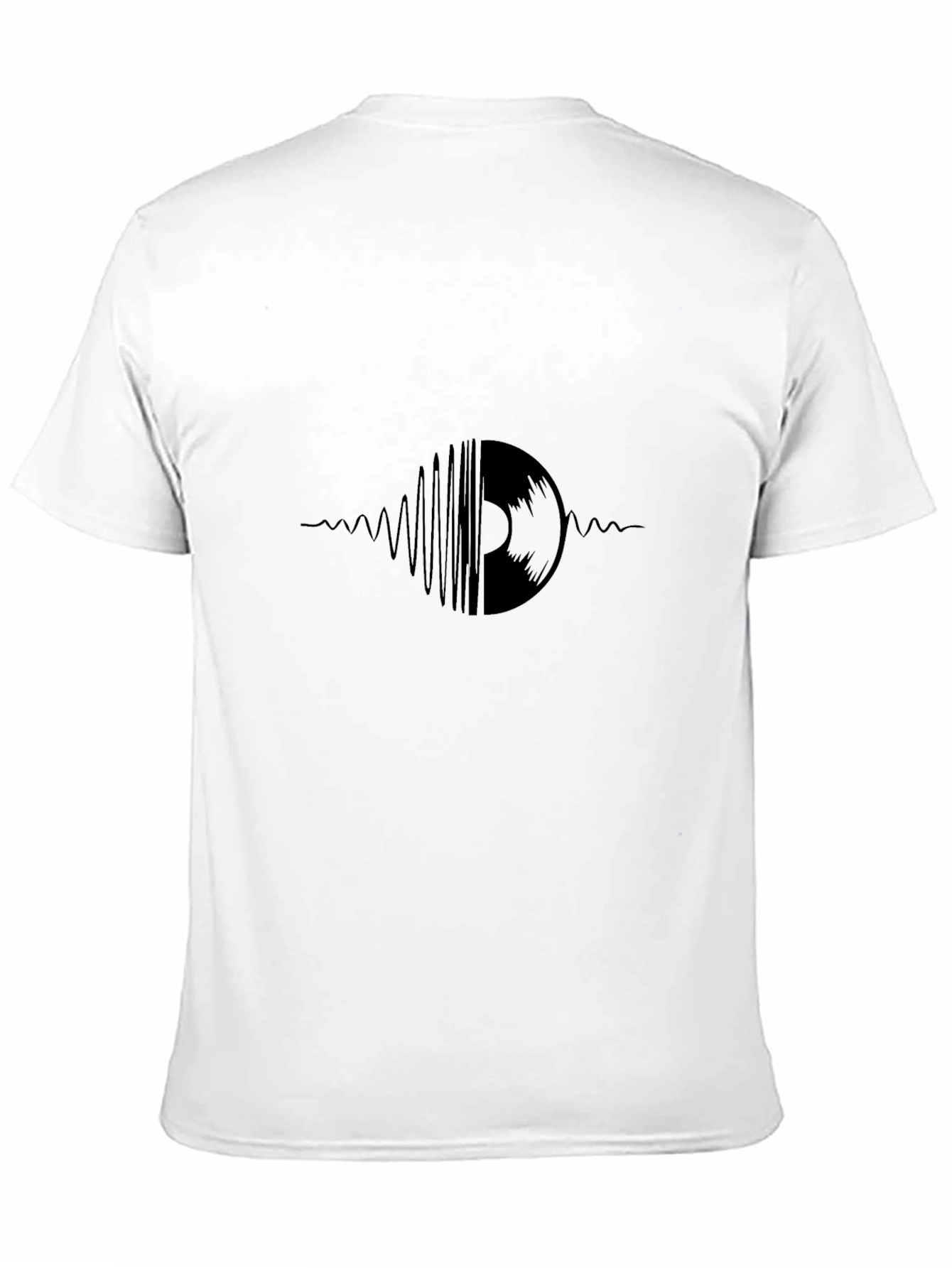 Black Vinyl Record Graphic Tee