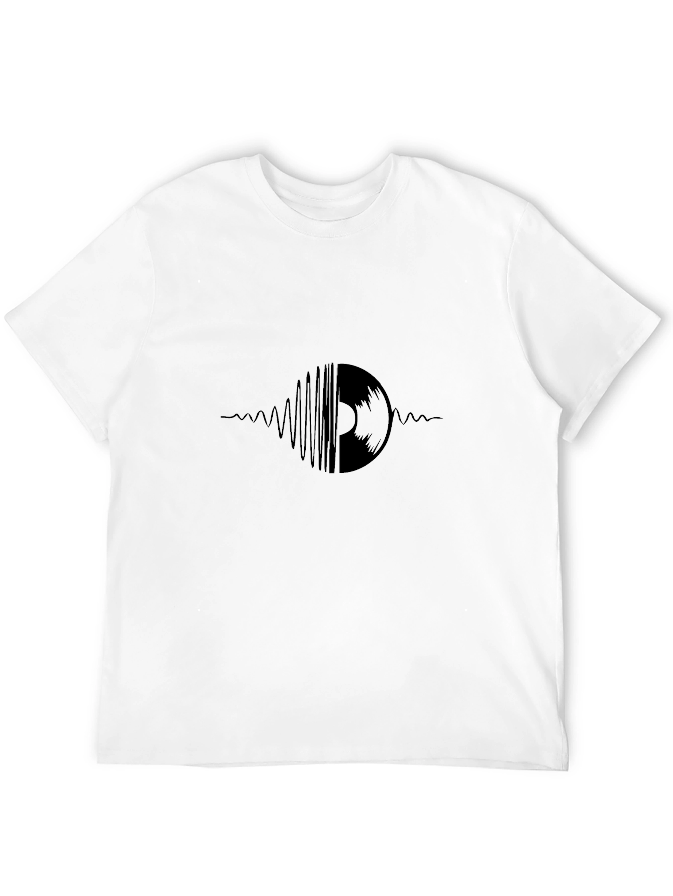 Black Vinyl Record Graphic Tee