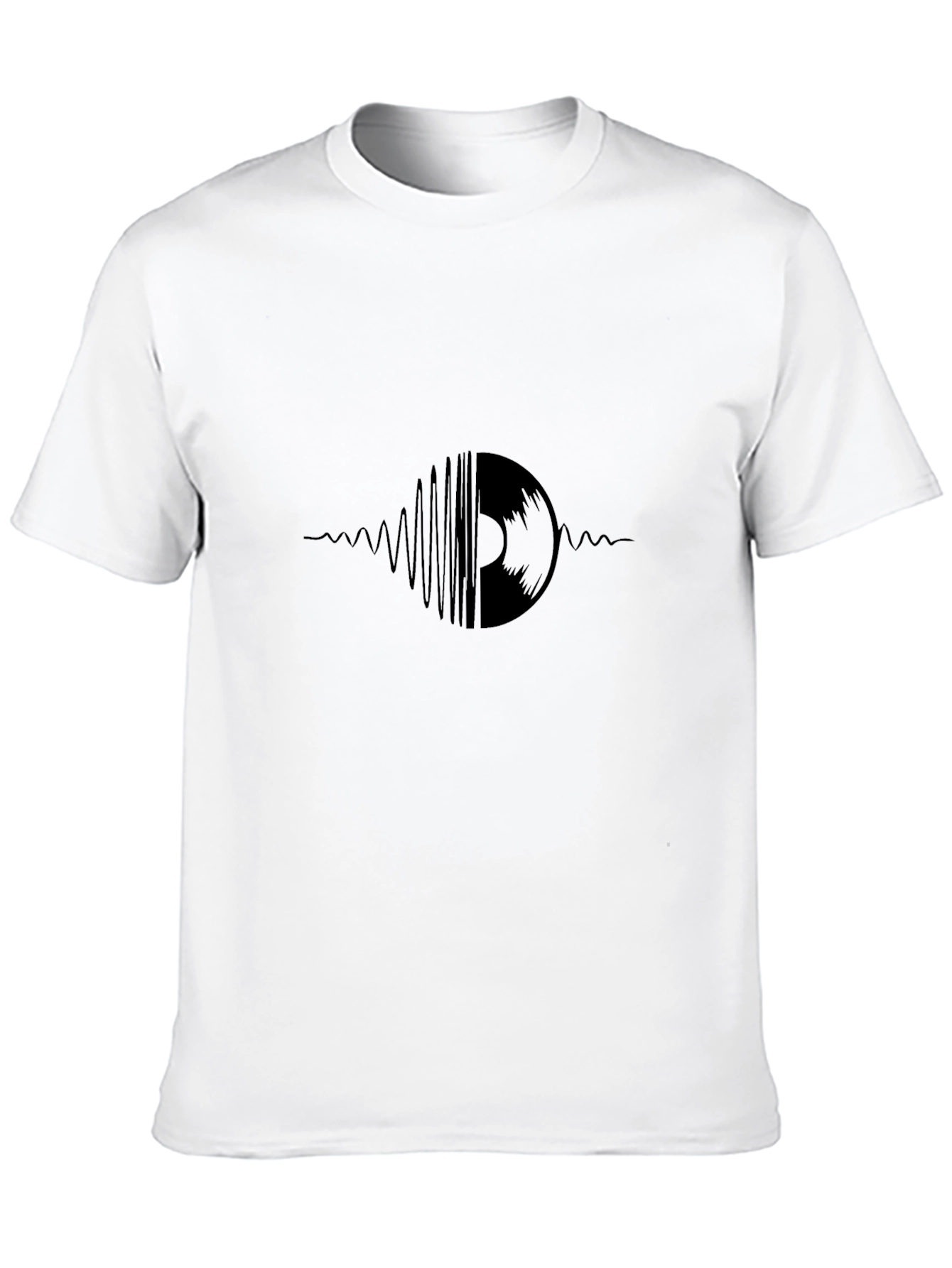 Black Vinyl Record Graphic Tee