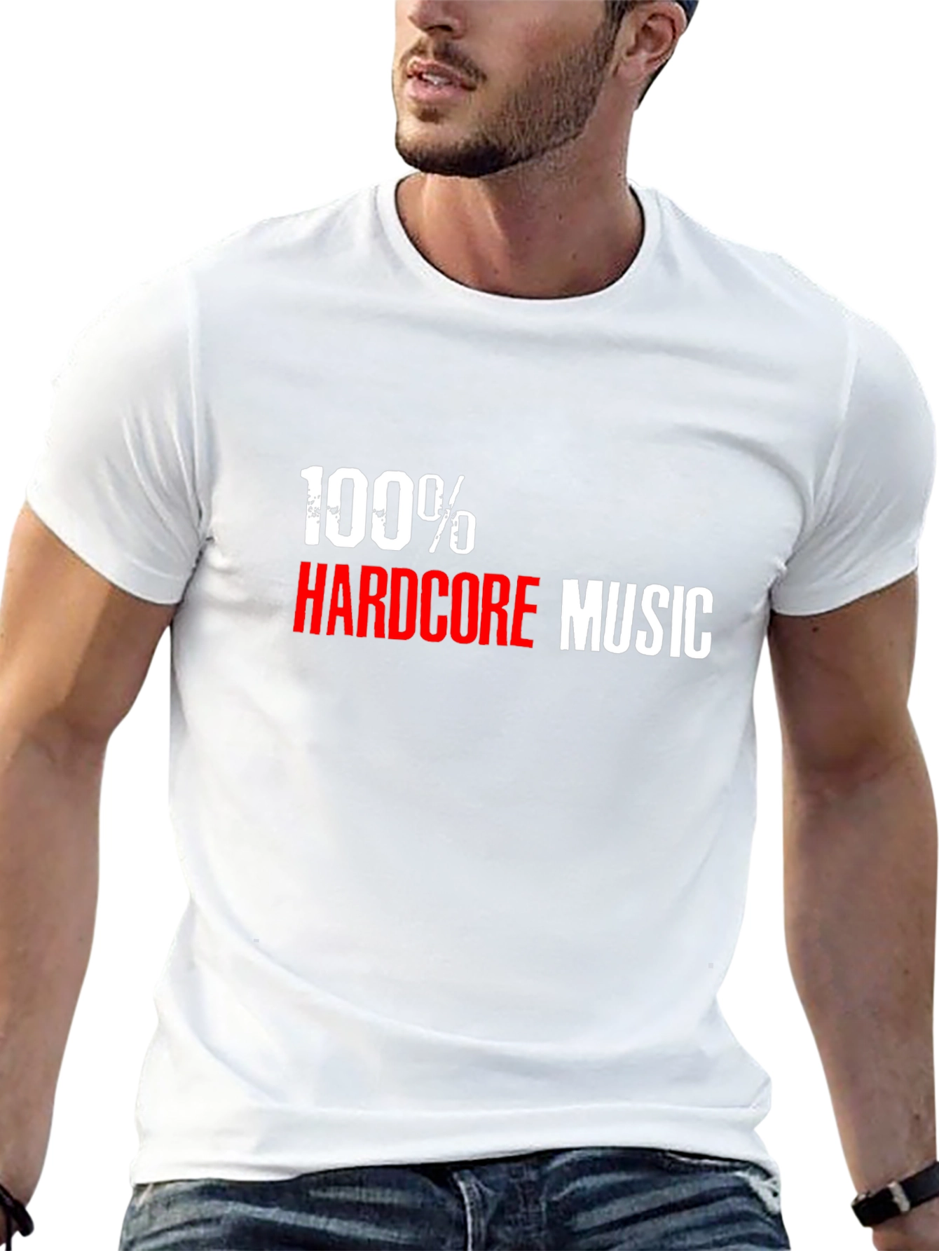 100% Hardcore Music Black T-Shirt