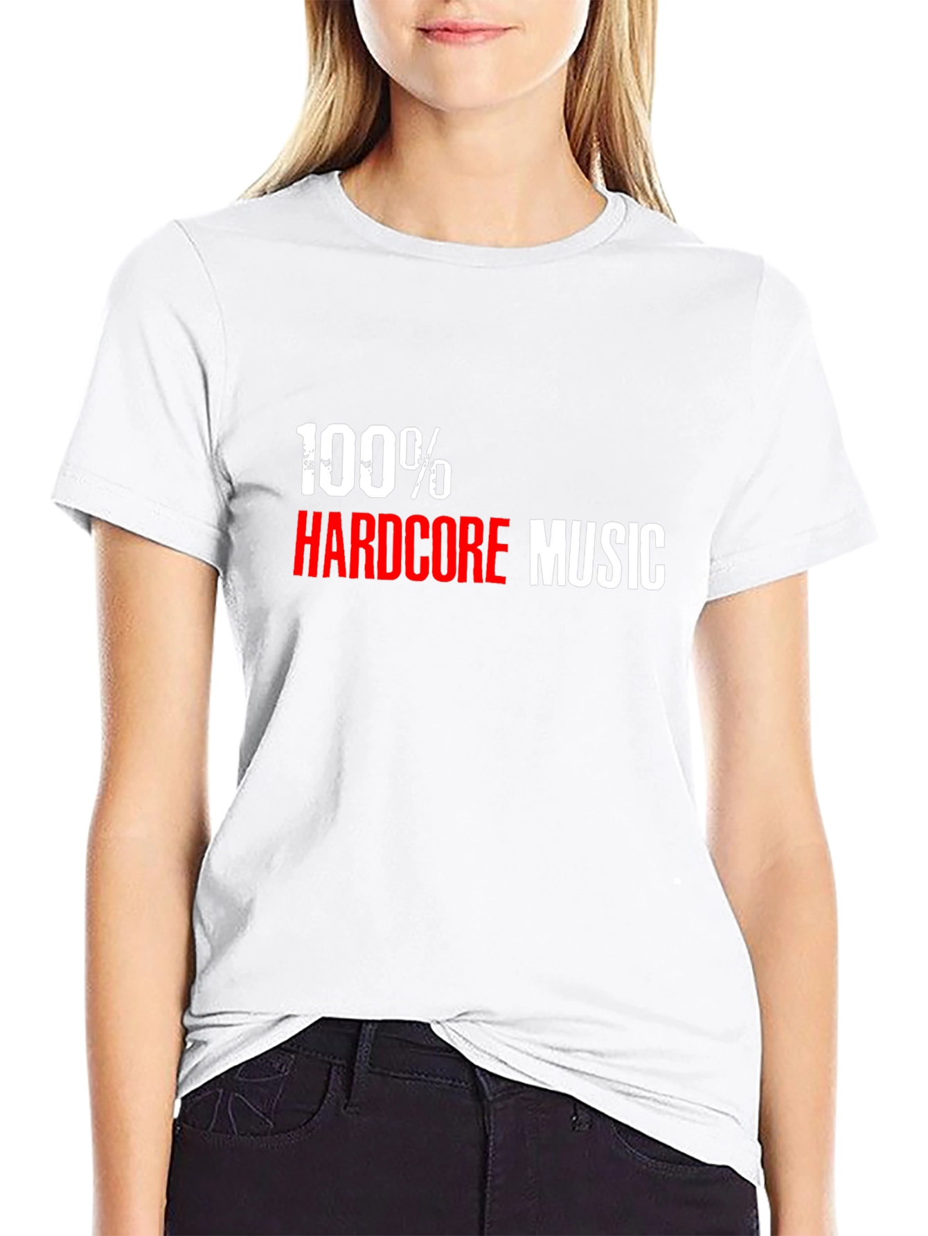 100% Hardcore Music Black T-Shirt