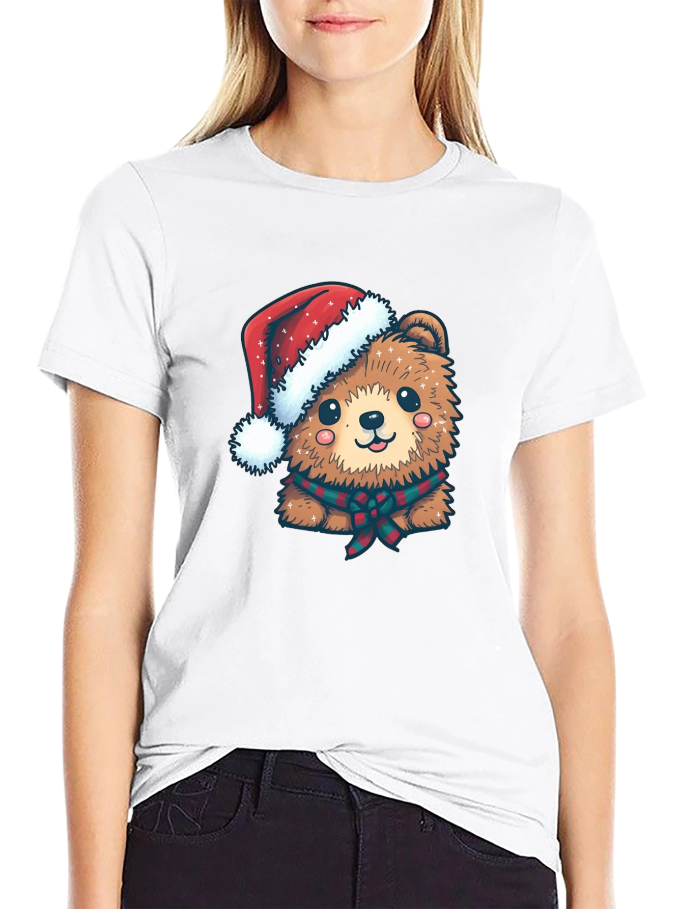 Cute Christmas Bear Graphic Tee