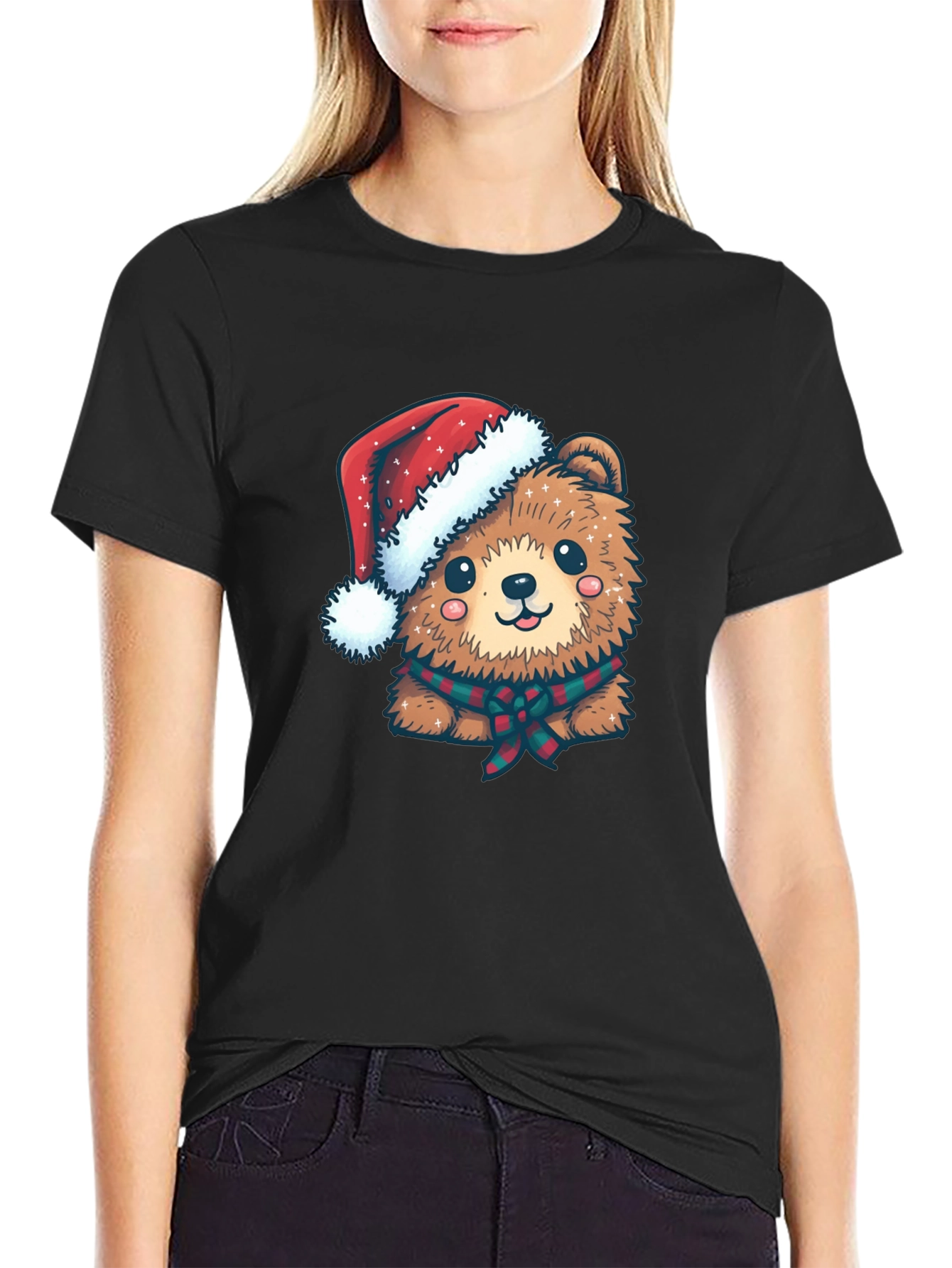Cute Christmas Bear Graphic Tee