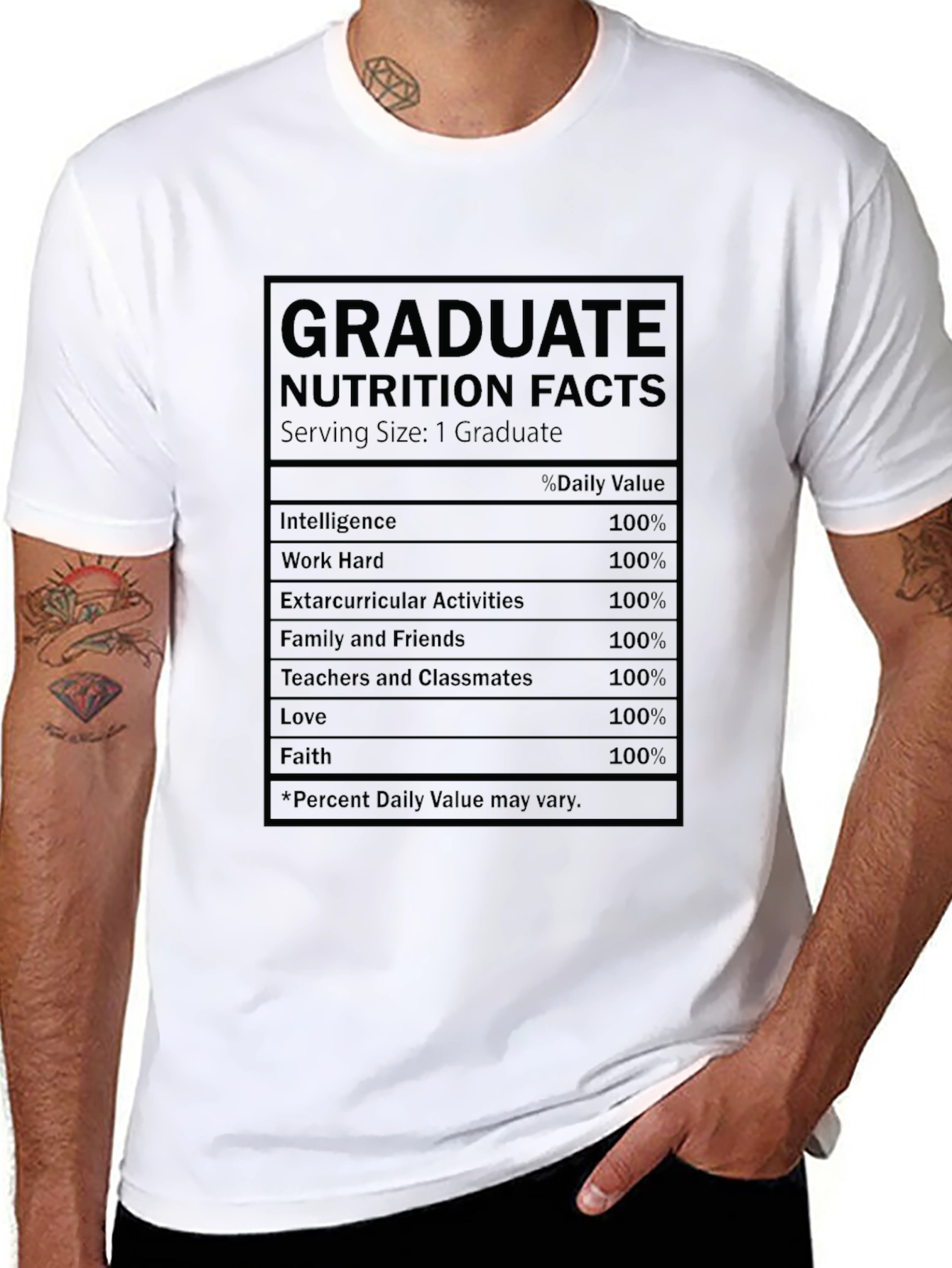 Graduate Nutrition Facts T-Shirt