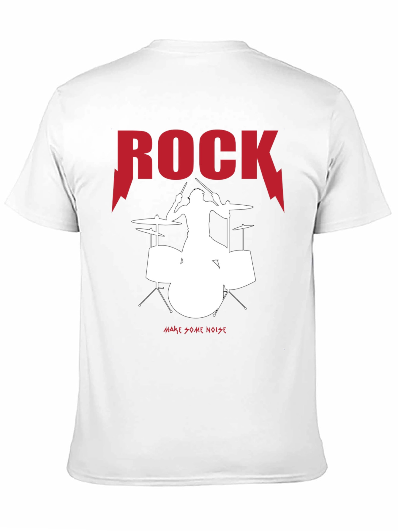 Rock Drummer Graphic Tee - Make Some Noise!