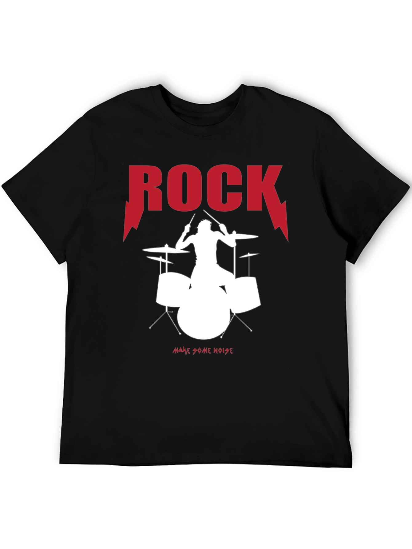 Rock Drummer Graphic Tee - Make Some Noise!