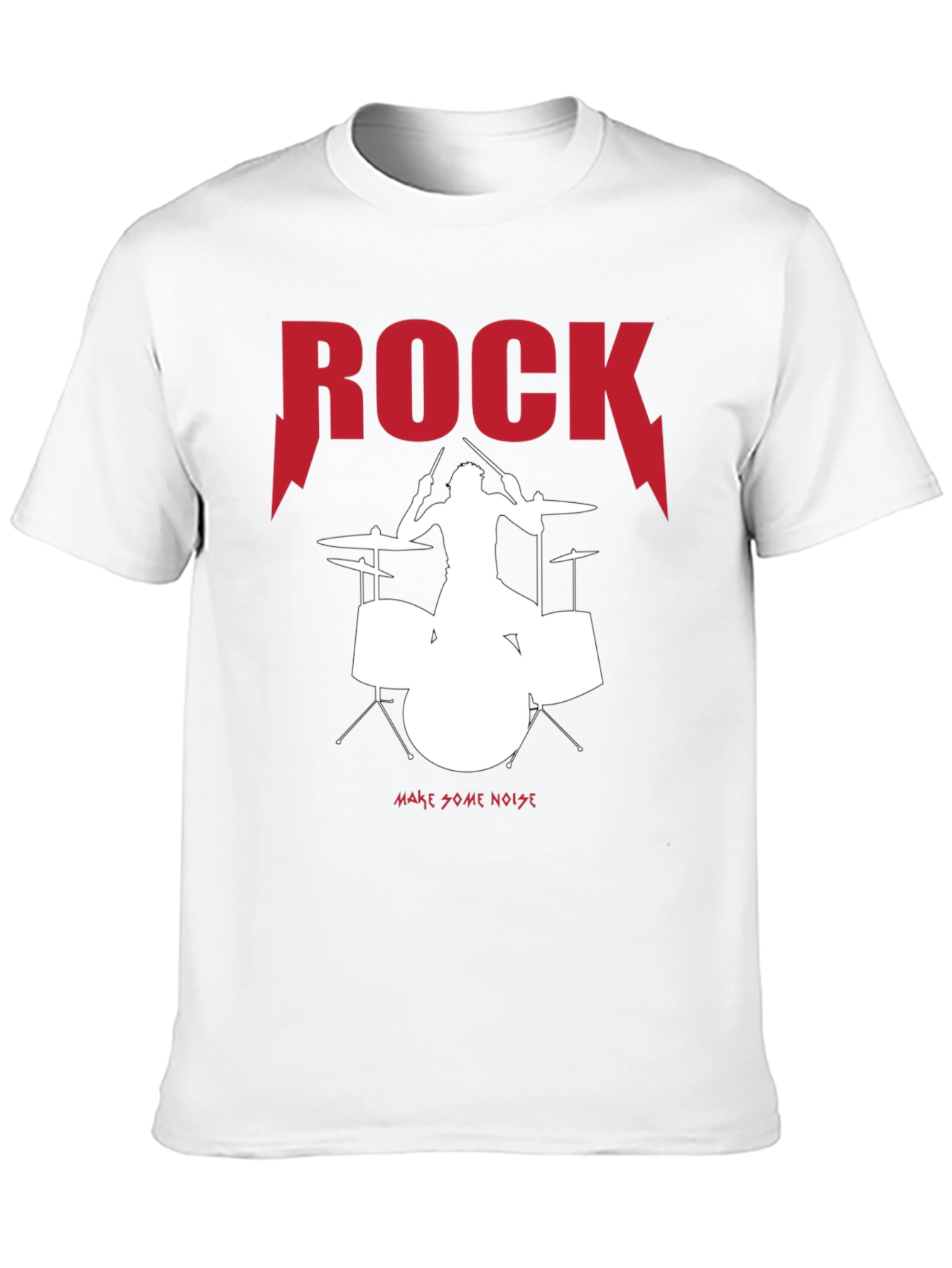 Rock Drummer Graphic Tee - Make Some Noise!