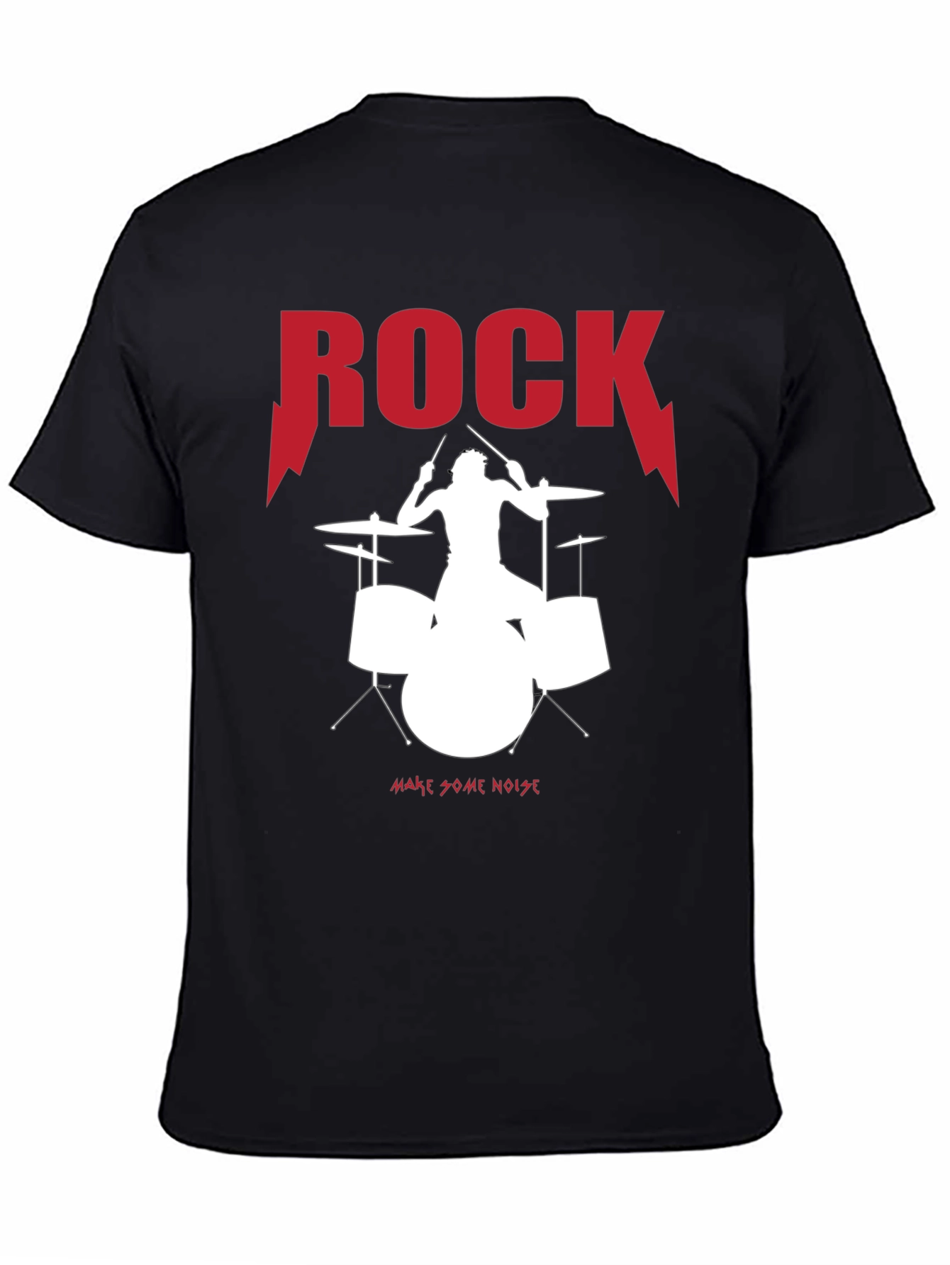 Rock Drummer Graphic Tee - Make Some Noise!