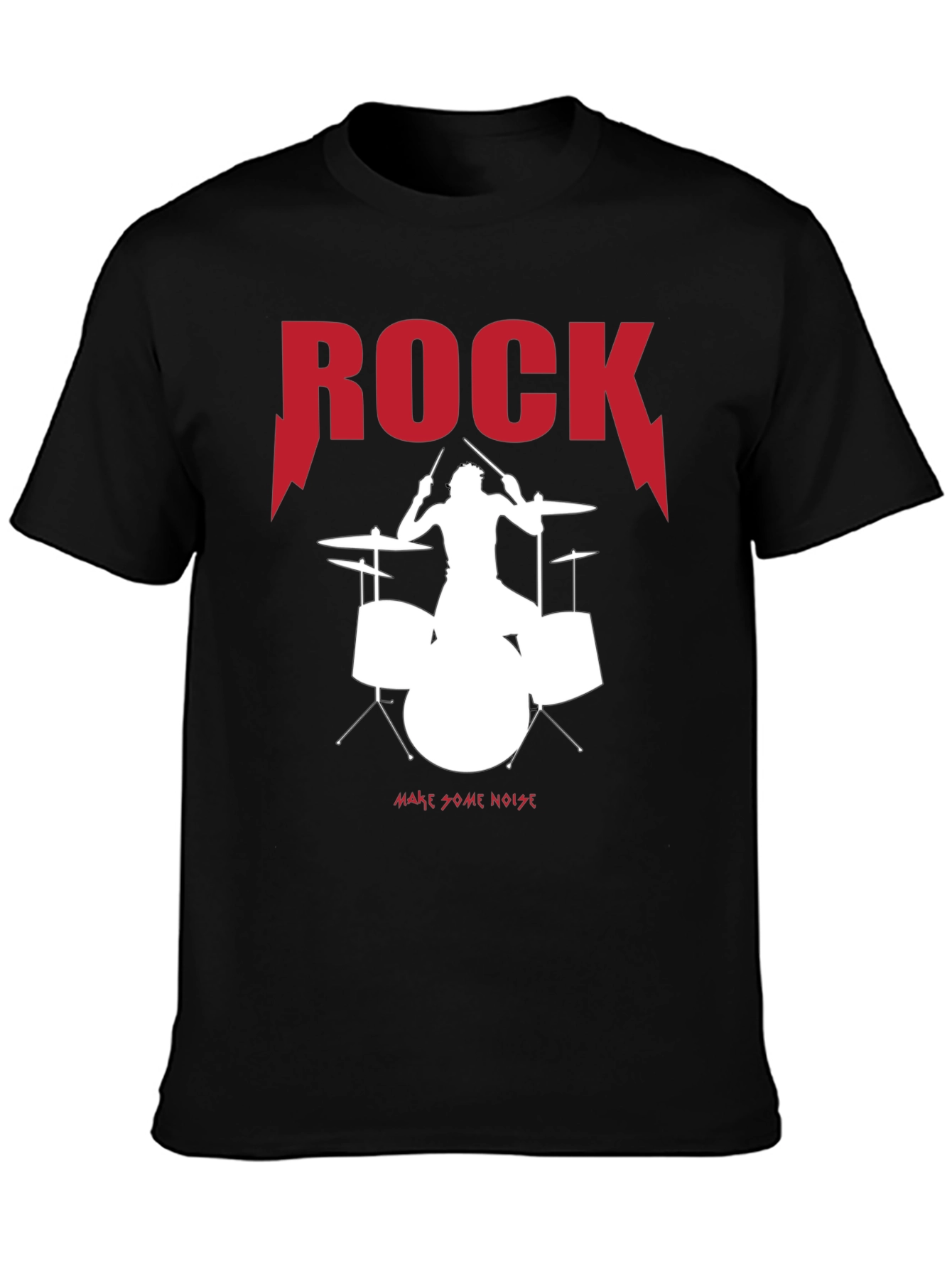 Rock Drummer Graphic Tee - Make Some Noise!