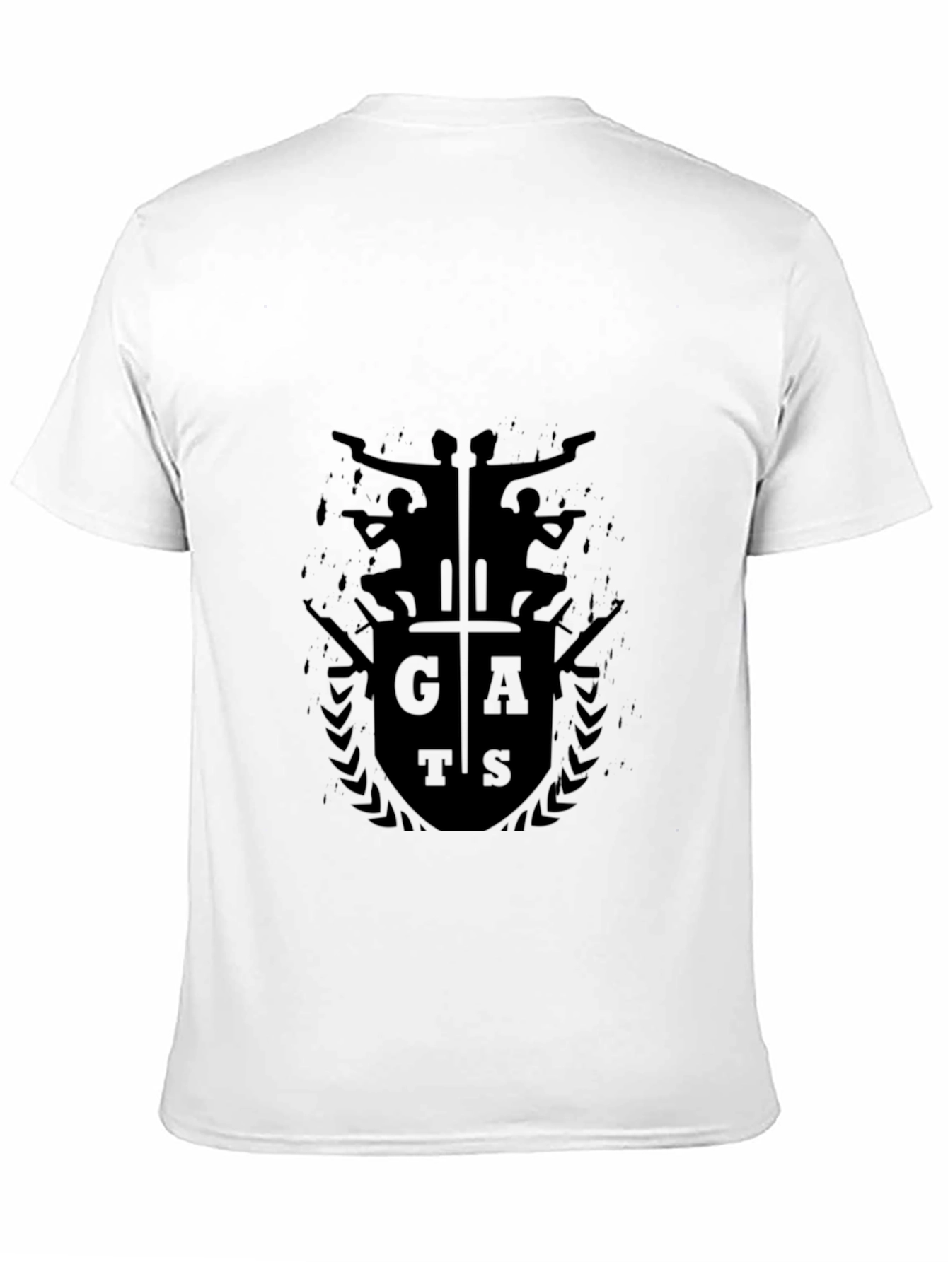 GATS Graphic Print Black T-Shirt for Men