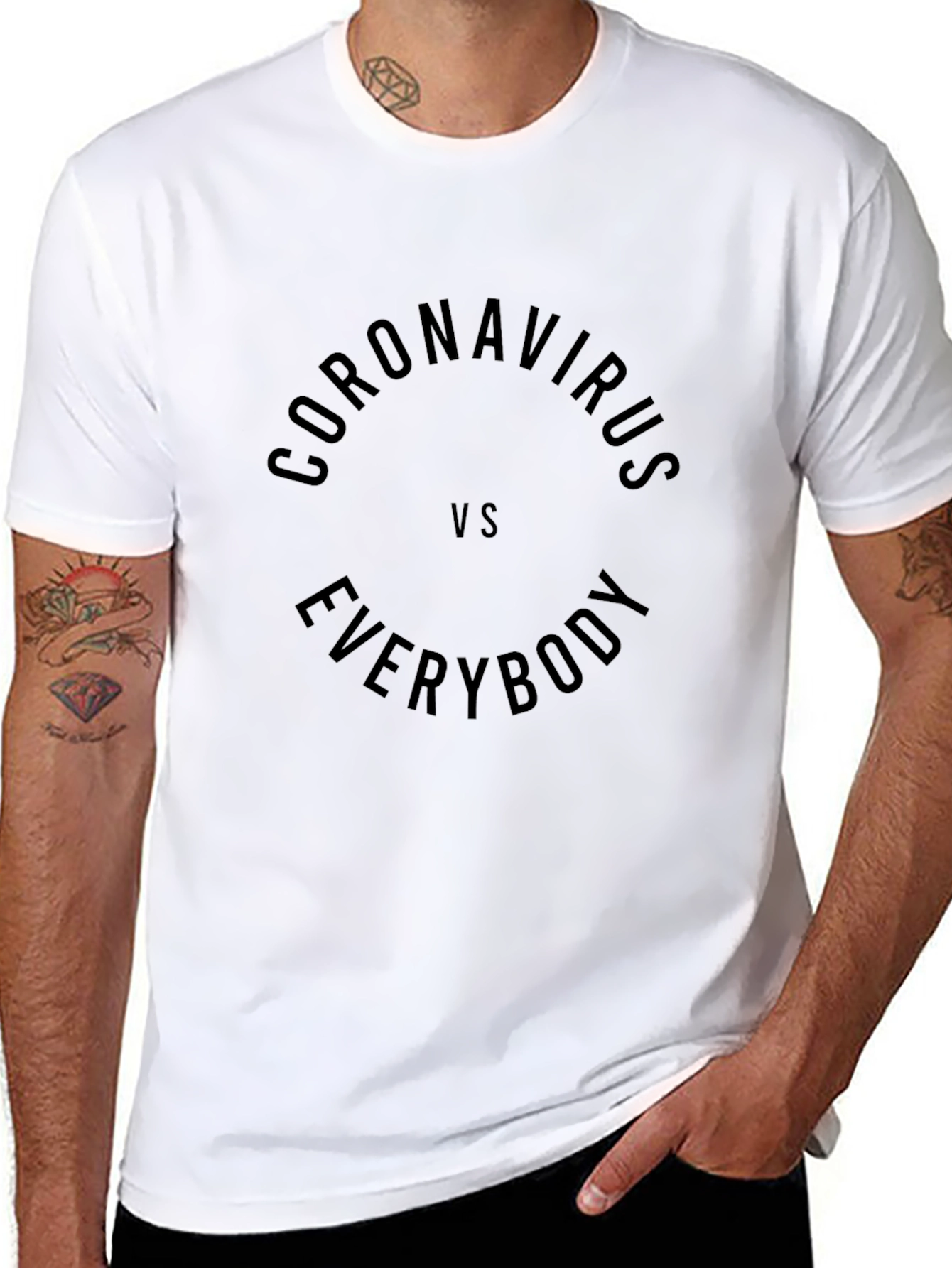 Coronavirus vs Everybody Graphic Tee