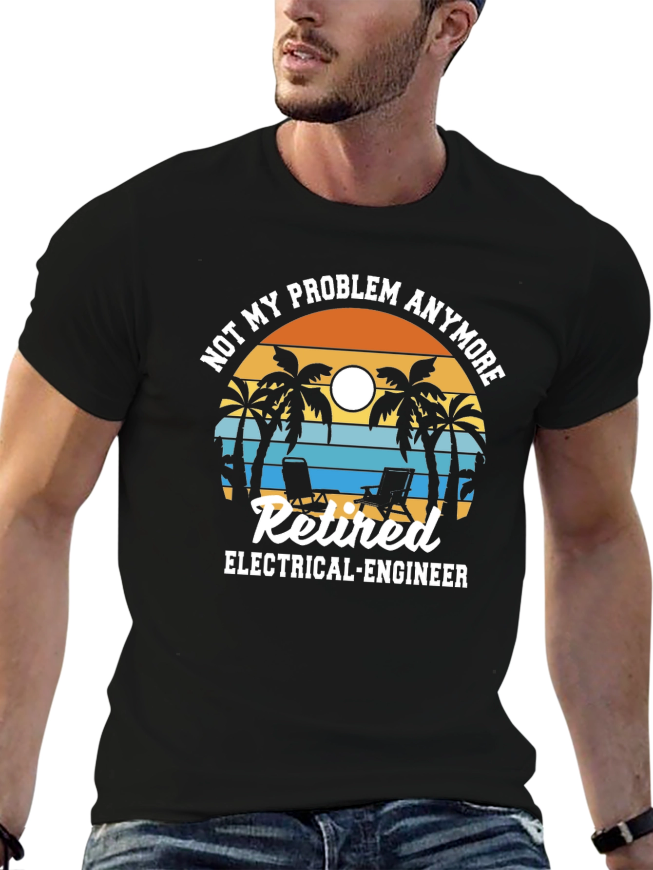 Retired Electrical Engineer Beach T-Shirt