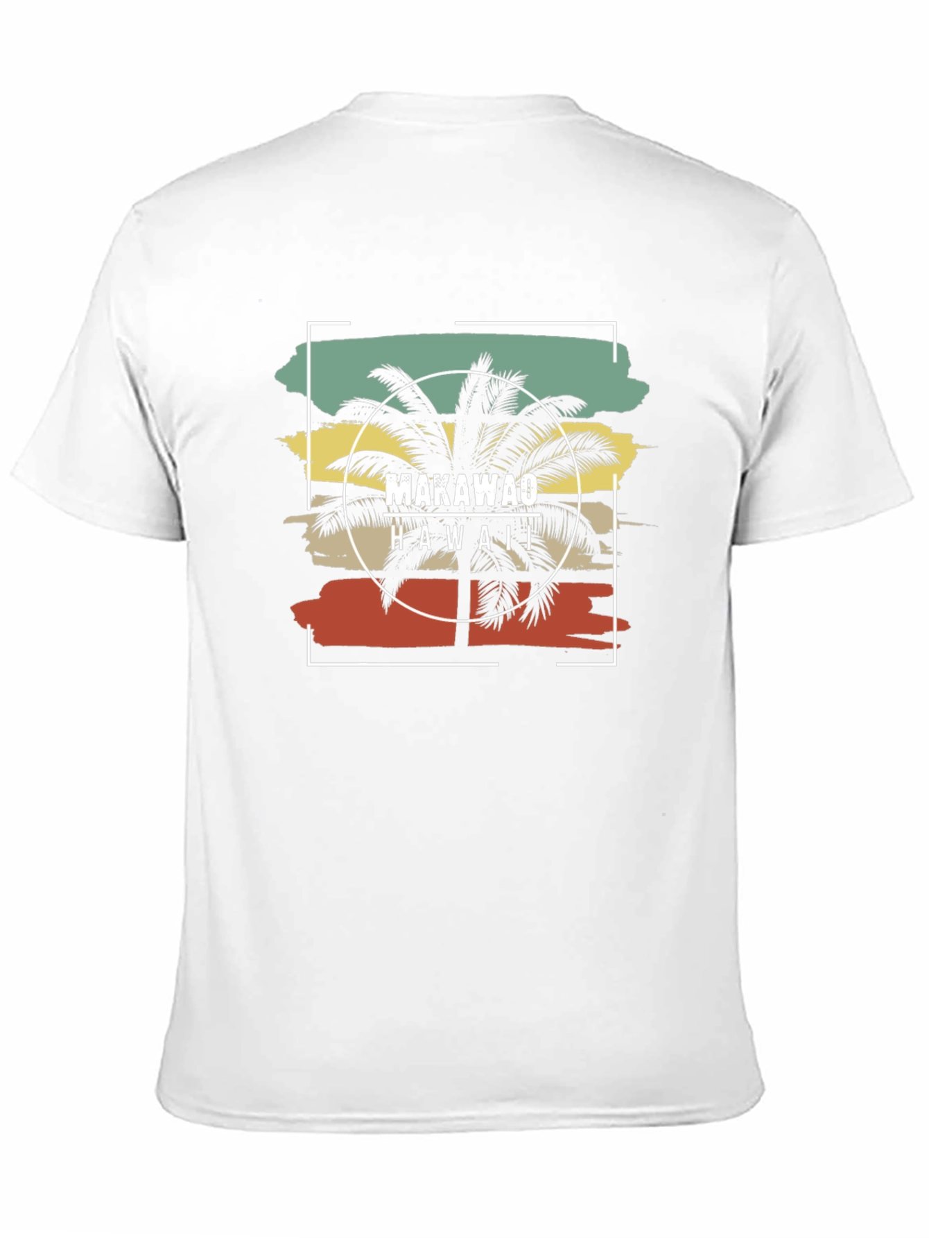 Makawao Hawaii Palm Tree Black T-Shirt