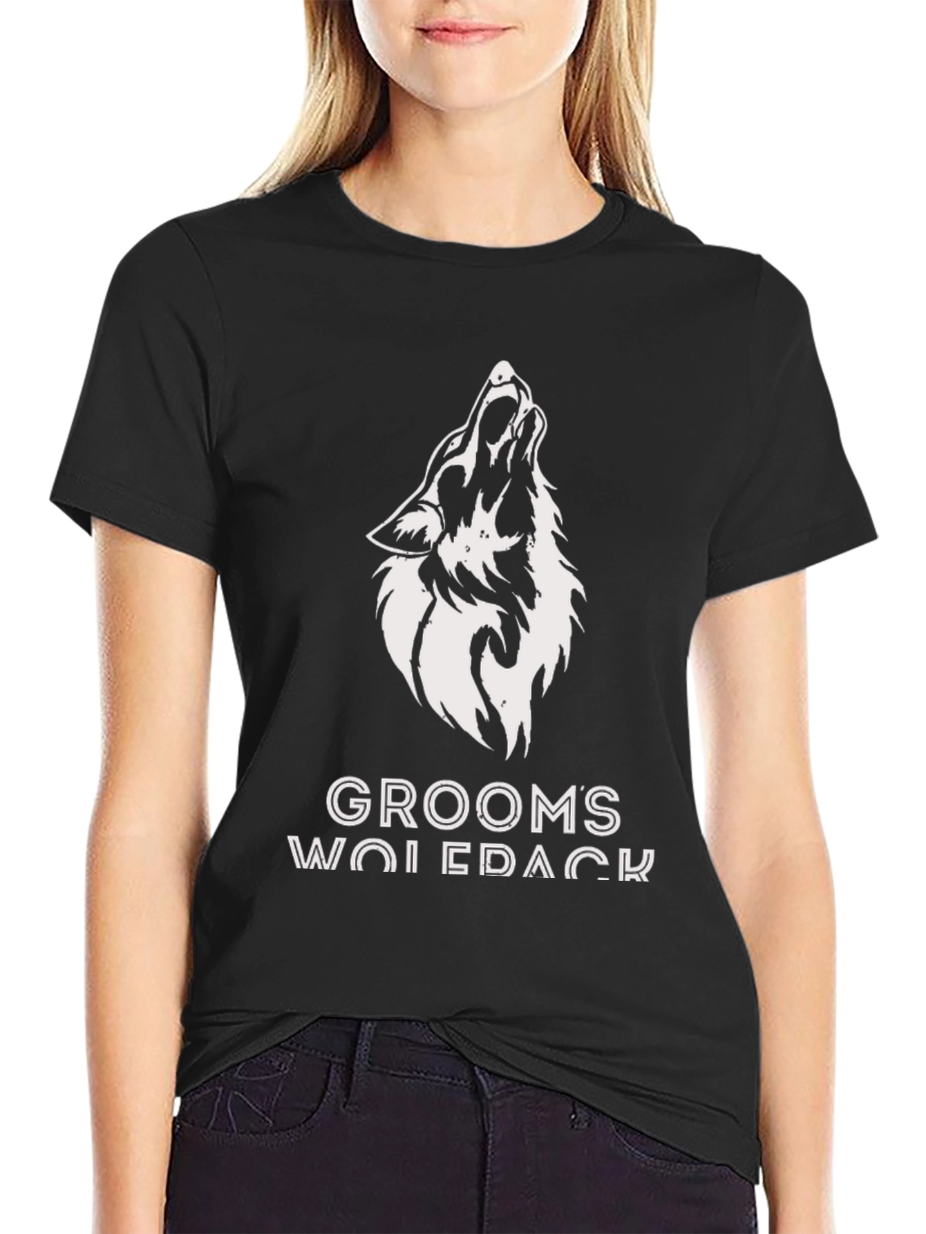 Grooms Wolfpack T-Shirt - Black