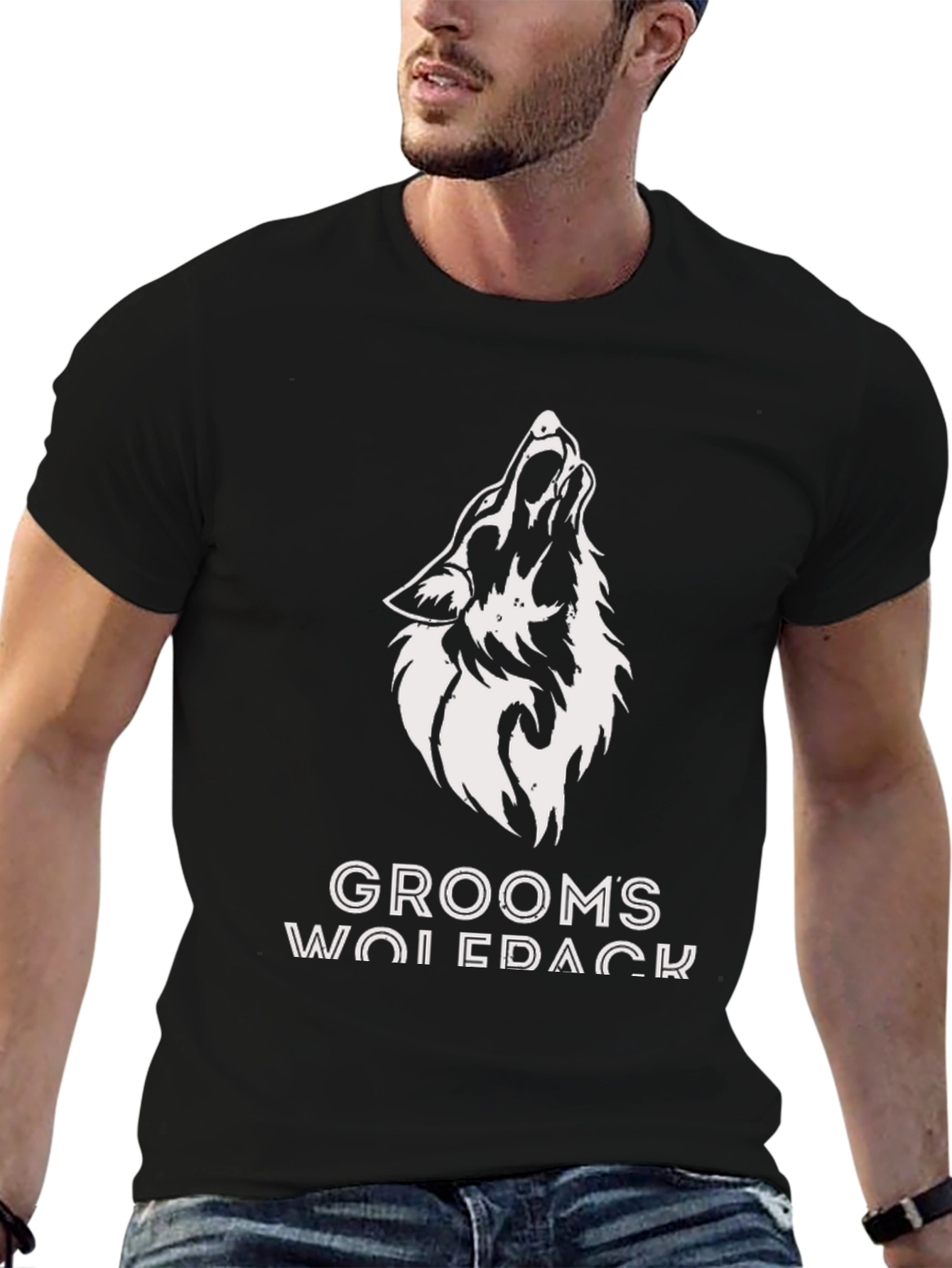 Grooms Wolfpack T-Shirt - Black