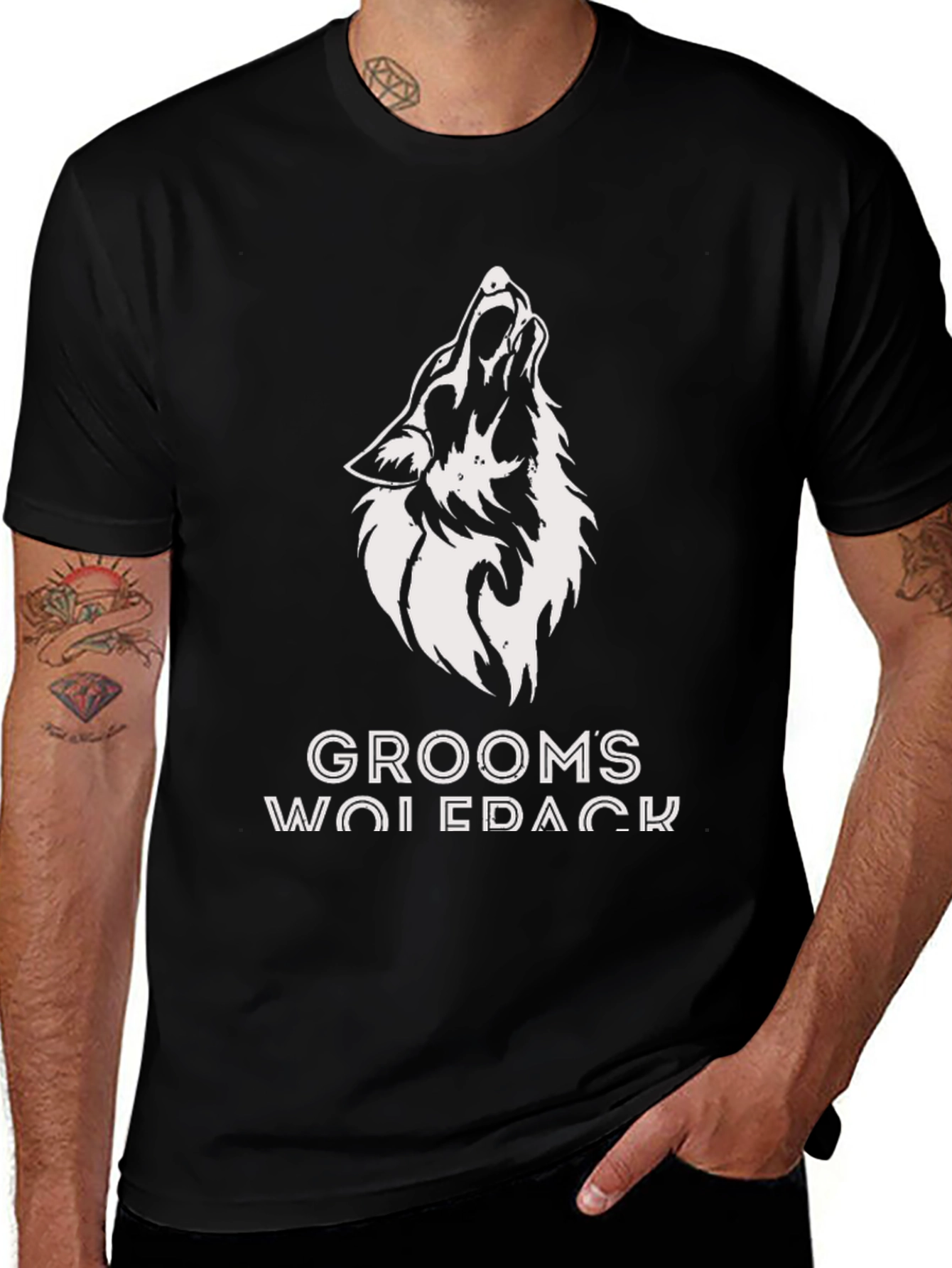 Grooms Wolfpack T-Shirt - Black
