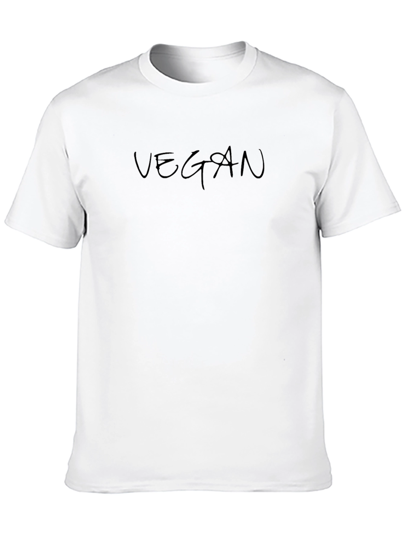 Vegan Black T-Shirt Casual Style